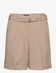 GANT - RELAXED BELTED SHORTS - casual shorts - horn beige - 0