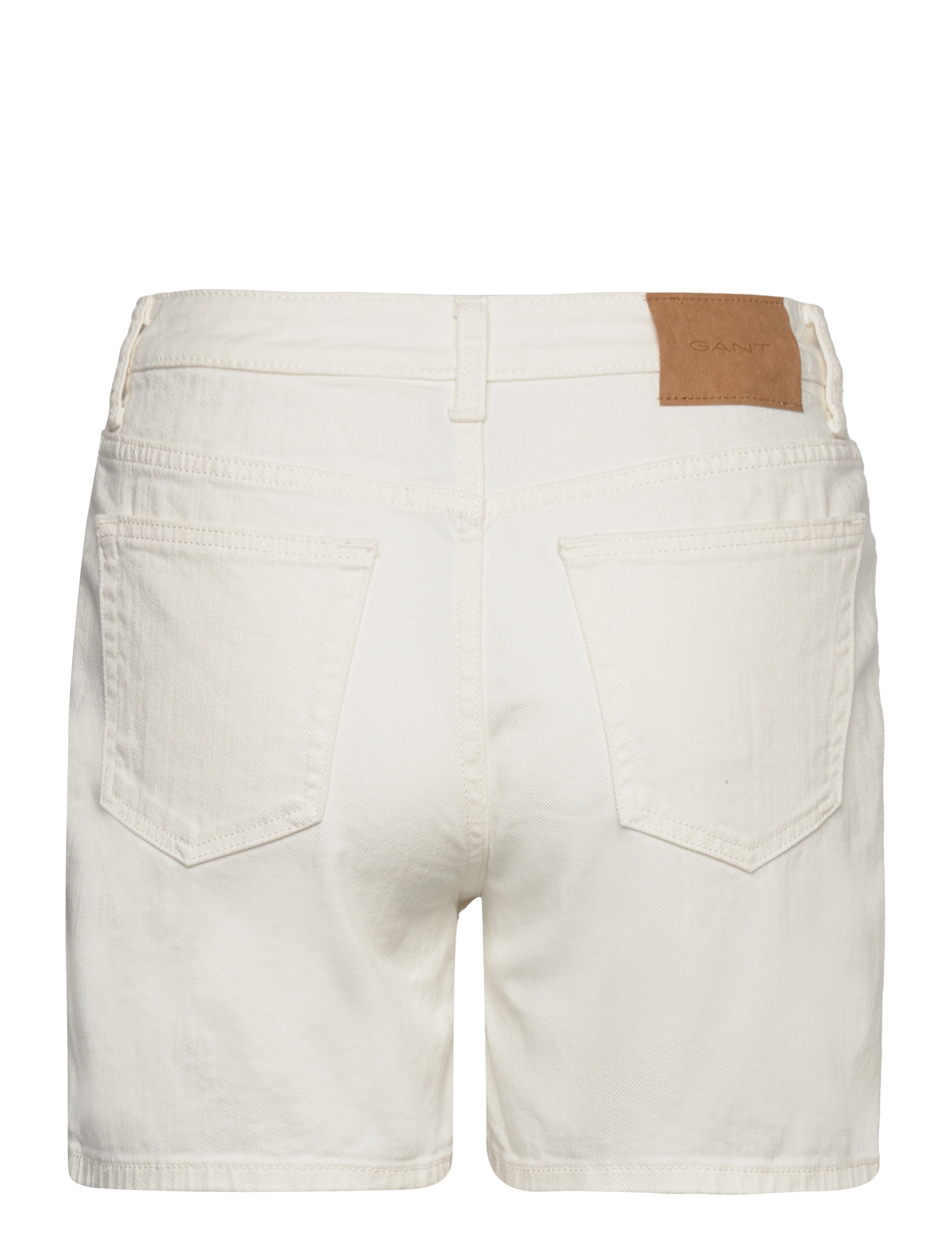 GANT - WHITE DENIM SHORTS - eggshell - 1