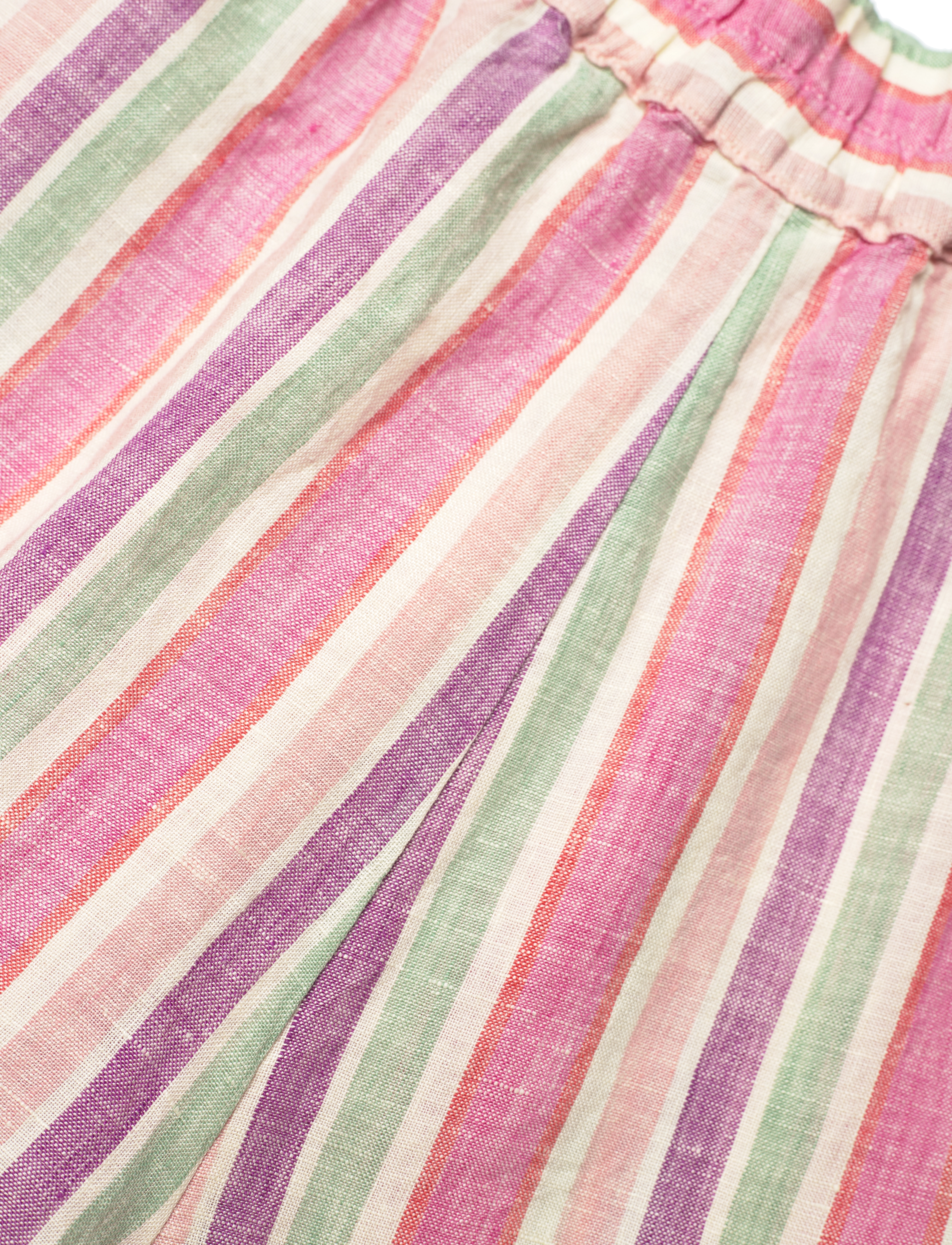 GANT - MULTISTRIPE LINEN PULL ON SHORTS - multicolor - 3