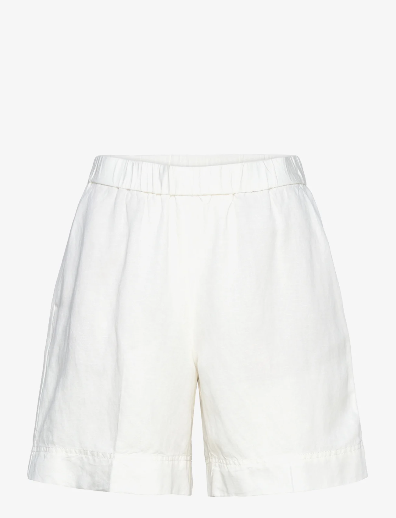 GANT - REL LINEN BLEND PULL ON SHORTS - chino shorts - eggshell - 0