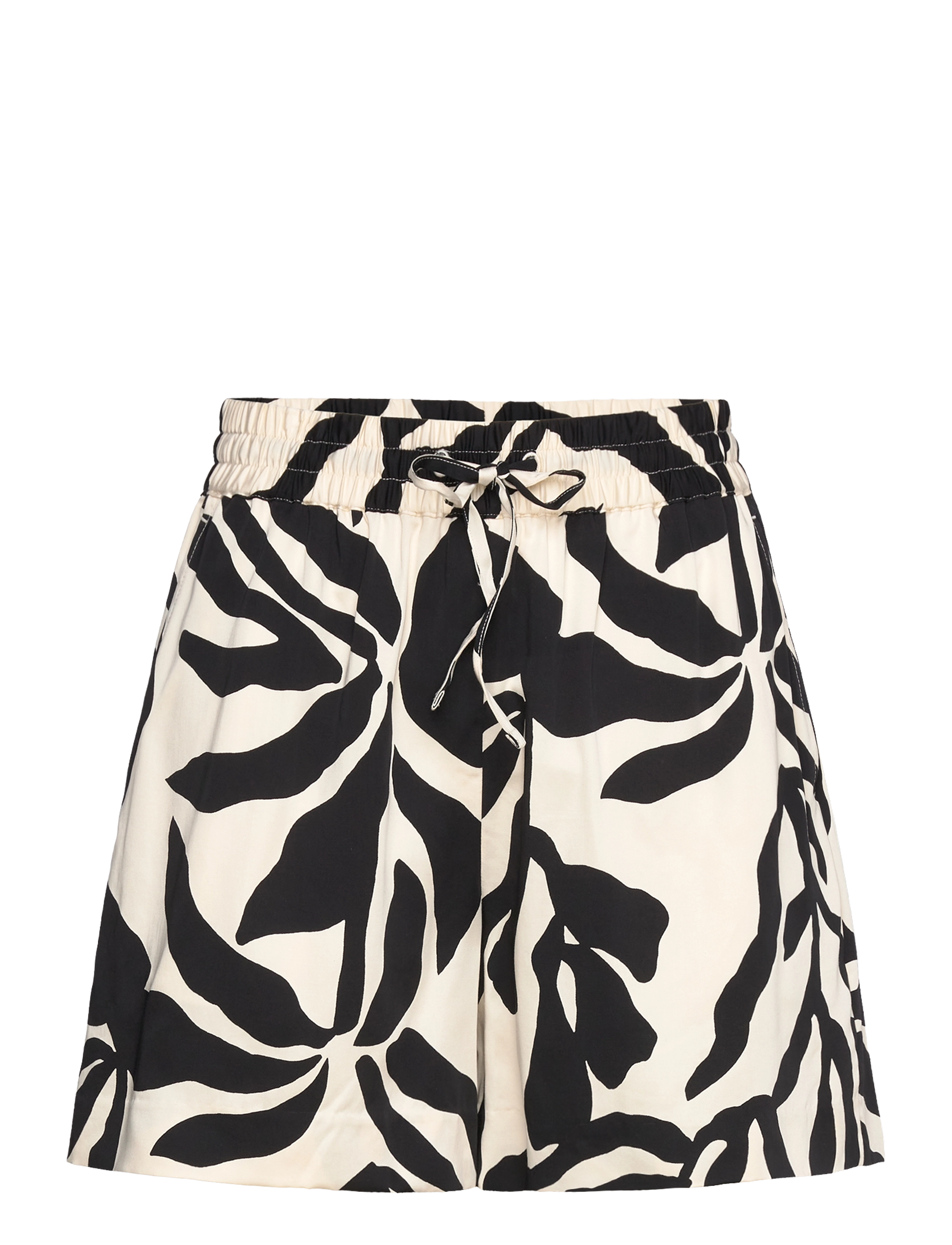 Gant REL PALM PRINT PULL ON SHORTS - Shorts - SOFT OAT / black