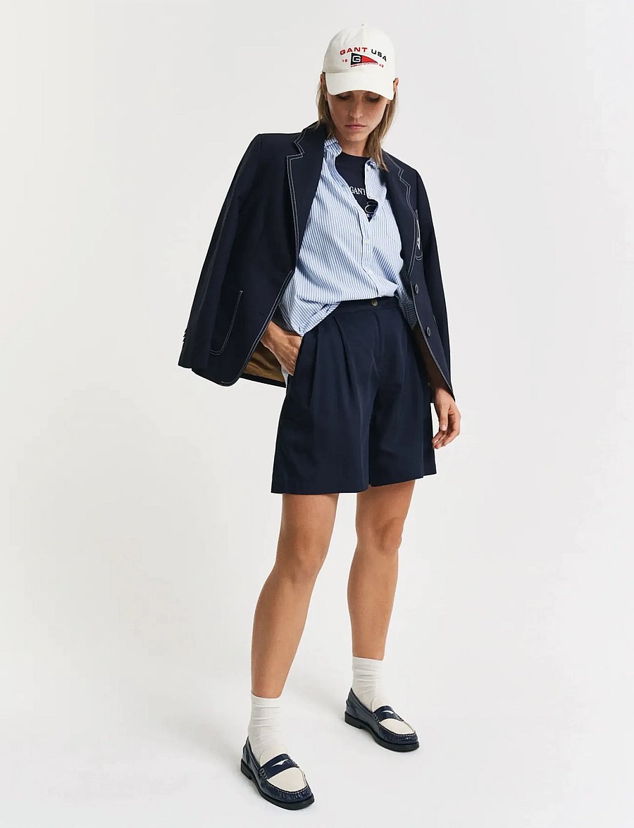 Gant - FLUID SHORTS - freizeitshorts - evening blue - 4