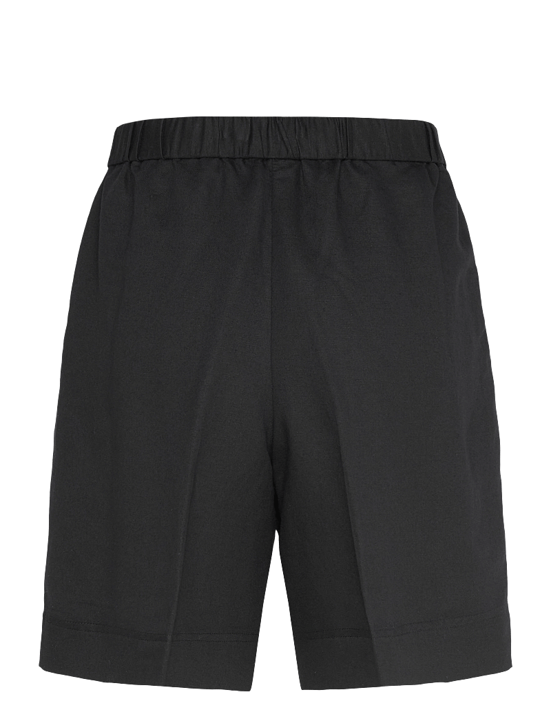 GANT - REL LINEN BLEND PULL ON SHORTS - leinen-shorts - black - 2