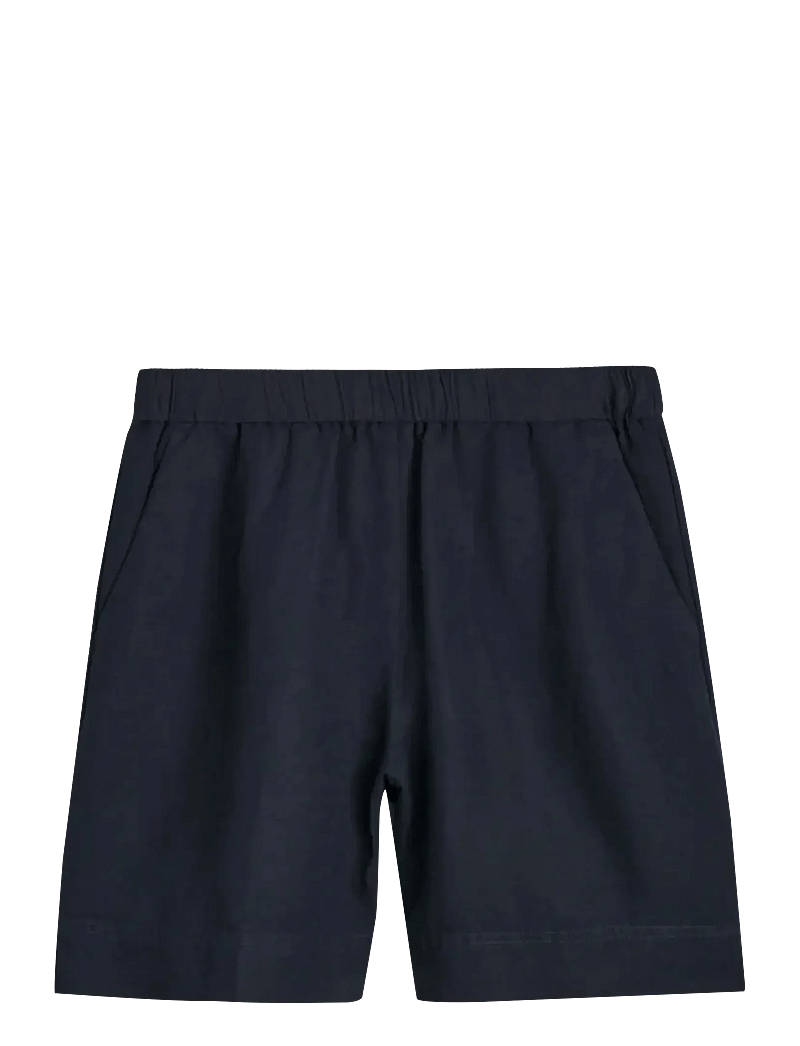 GANT - REL LINEN BLEND PULL ON SHORTS - hørshorts - evening blue - 1