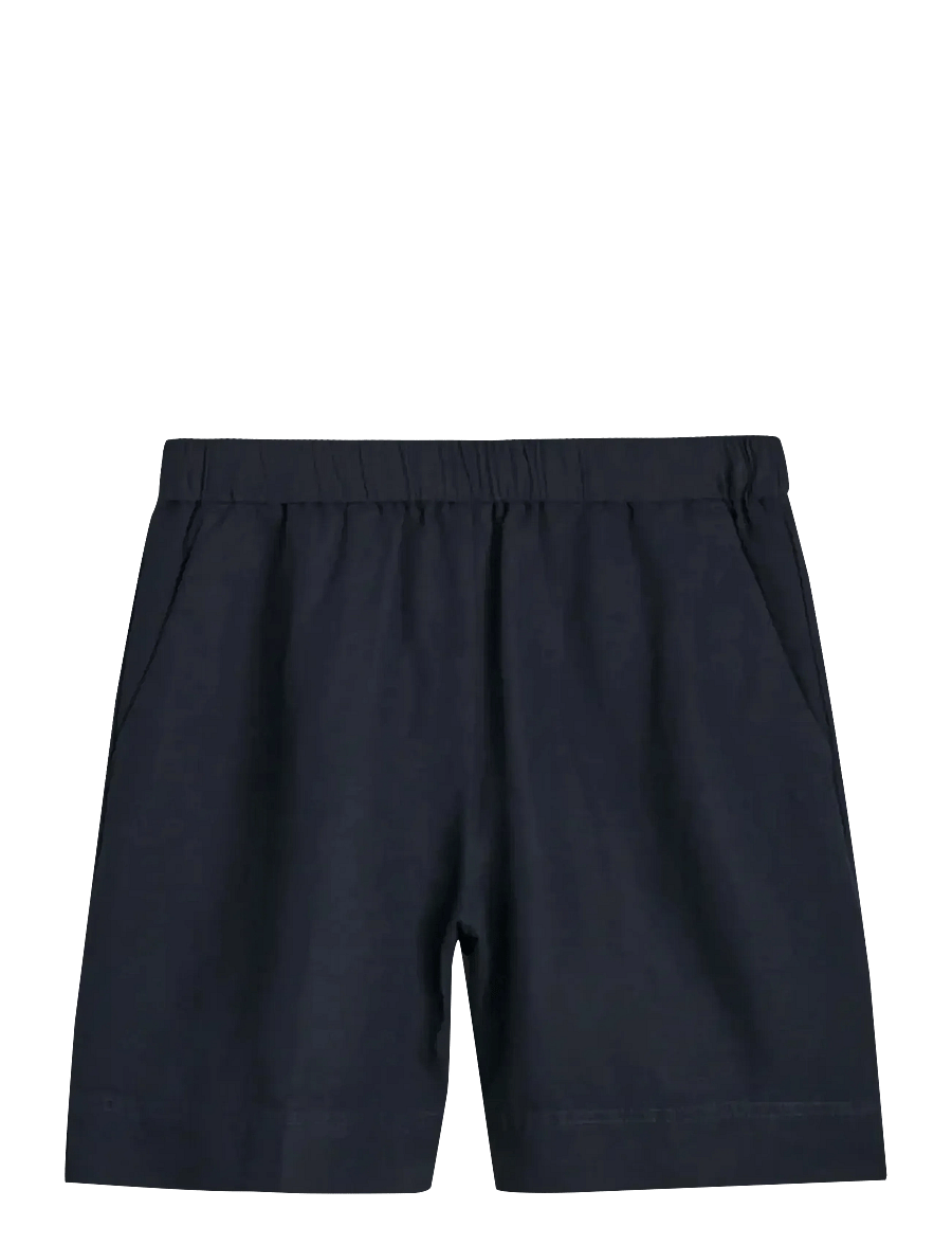 Gant - REL LINEN BLEND PULL ON SHORTS - leinen-shorts - evening blue - 1