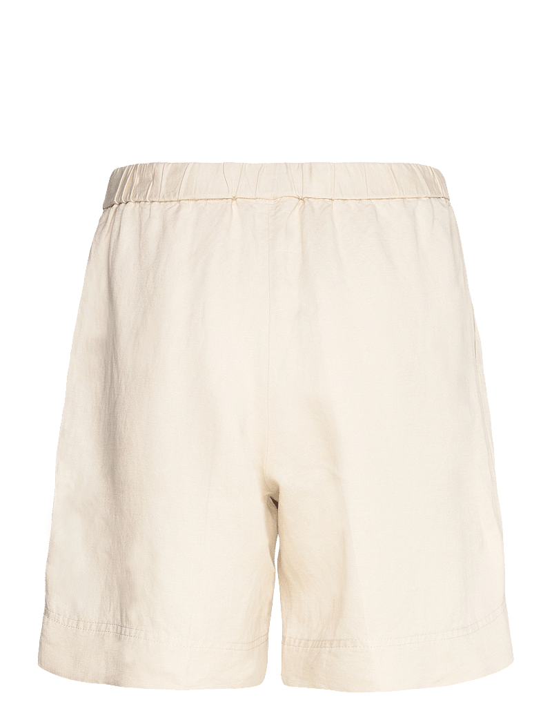 GANT - REL LINEN BLEND PULL ON SHORTS - leinen-shorts - putty - 1