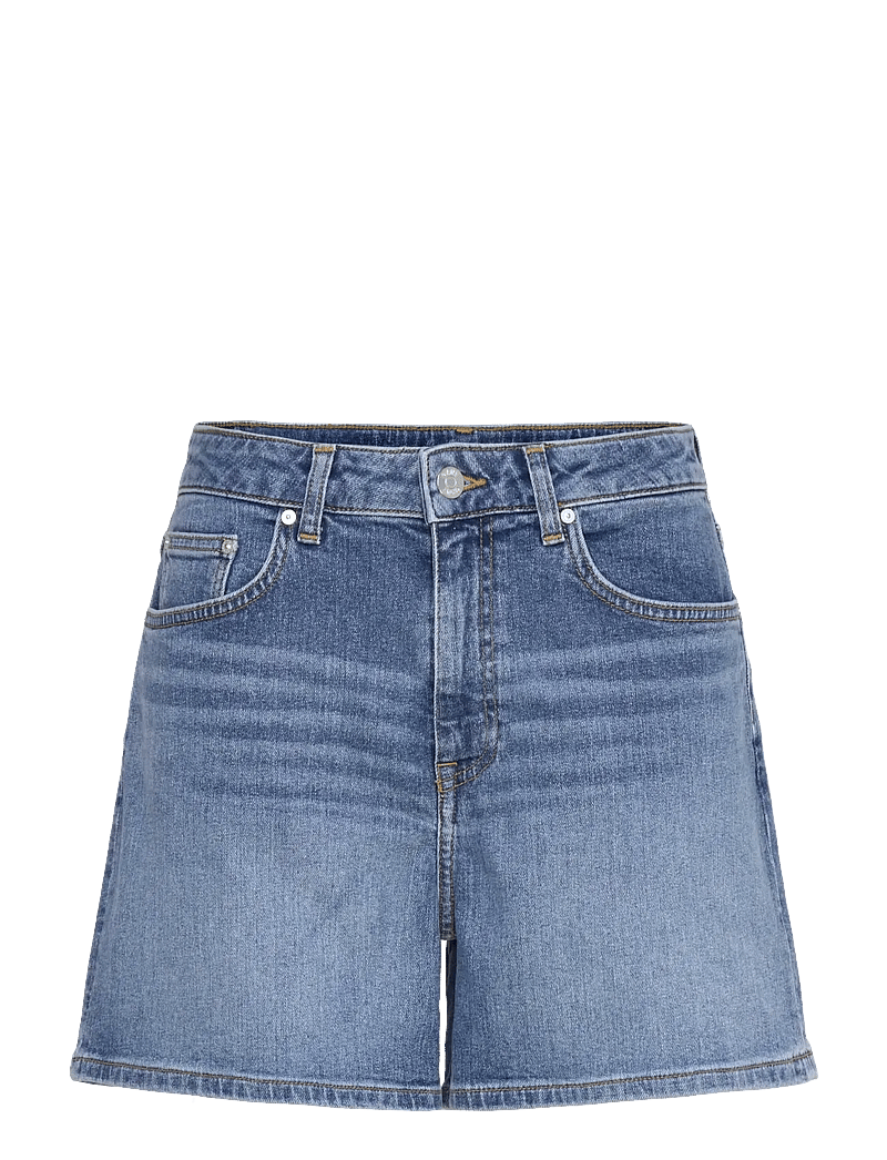 GANT - REG DENIM SHORTS - jorts - mid blue broken in - 1