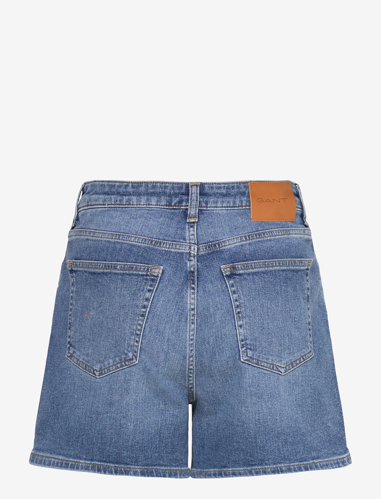 GANT - REG DENIM SHORTS - jorts - mid blue broken in - 2