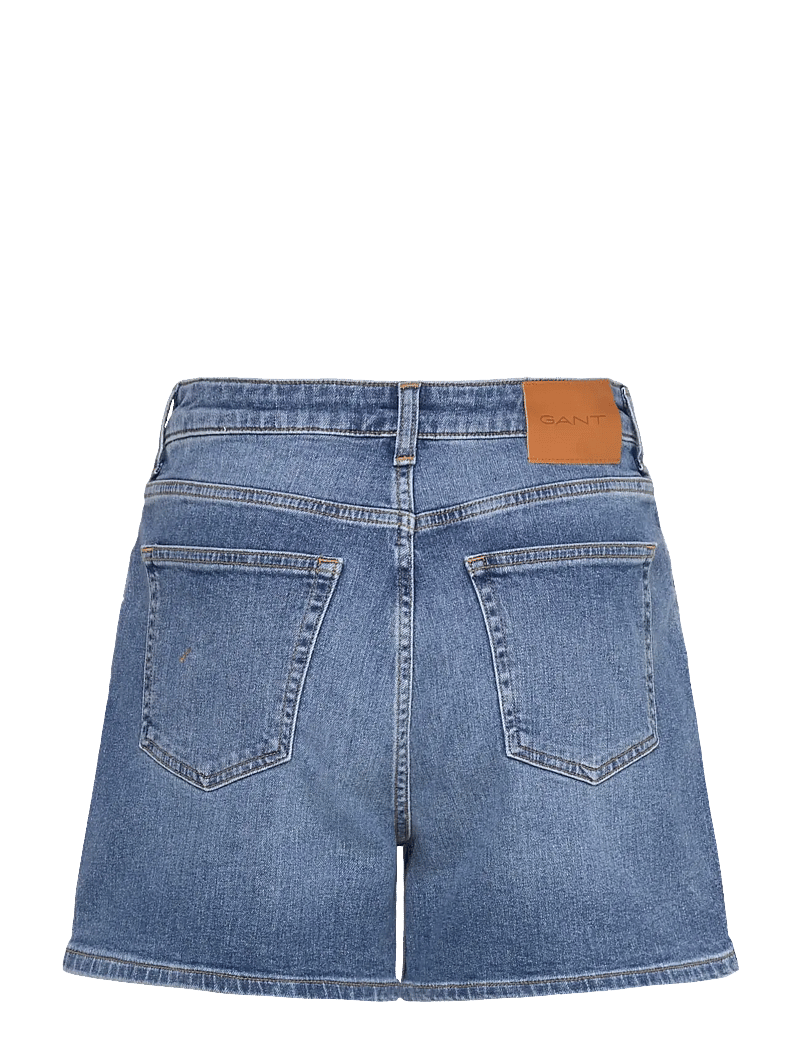 GANT - REG DENIM SHORTS - jorts - mid blue broken in - 2