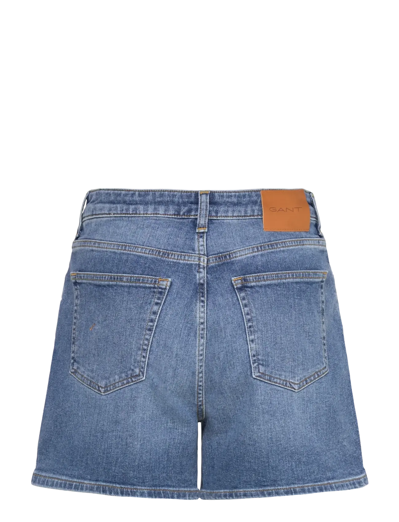 Gant - REG DENIM SHORTS - mid blue broken in - 2