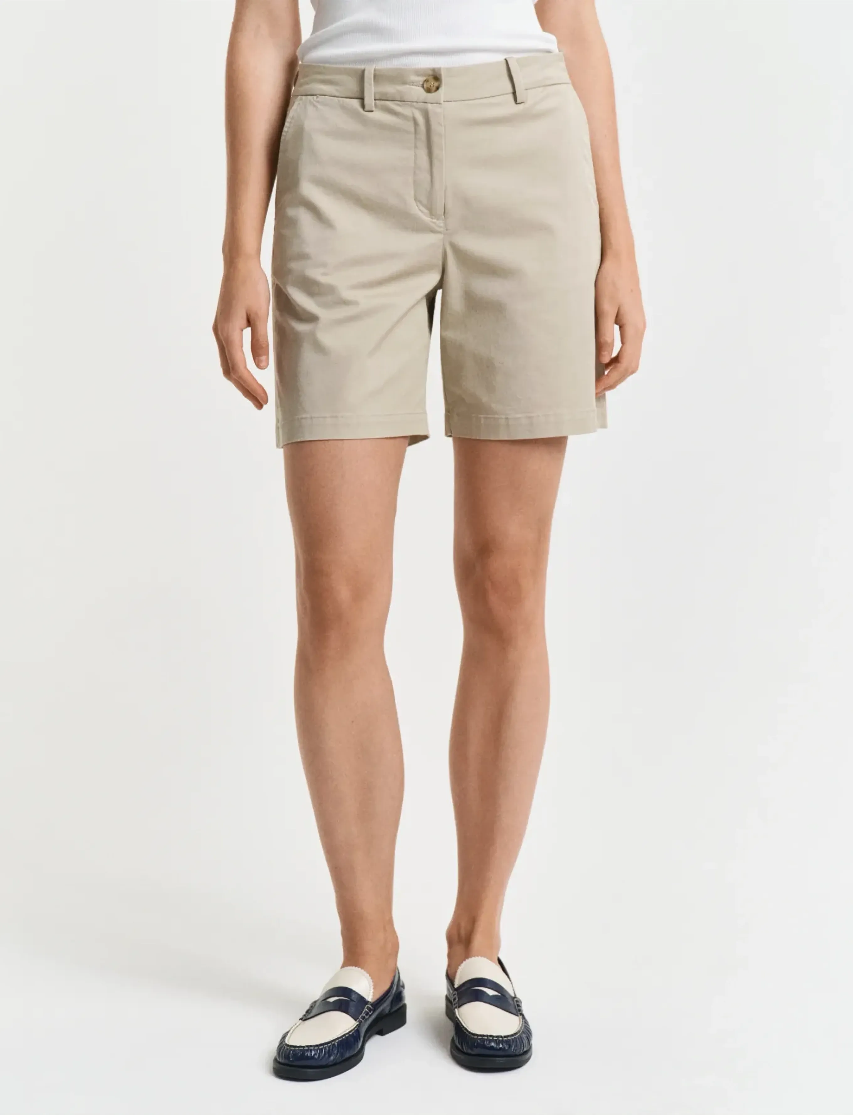 Gant Chino Shorts, 38, Beige, Shorts > Chino-Shorts, Dame