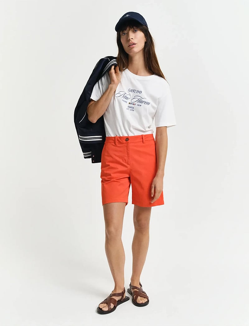 GANT - CHINO SHORTS - chino-shorts - orange red - 0