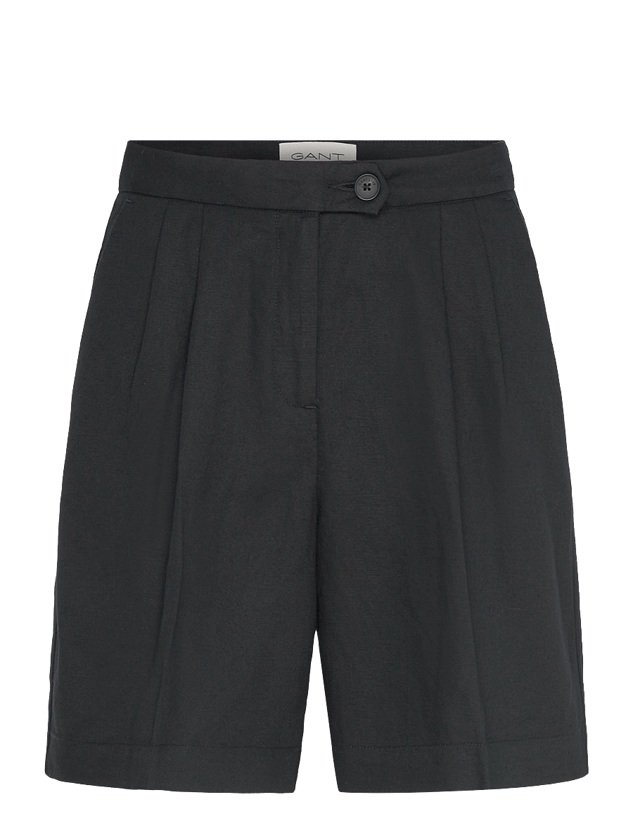 Gant - TAILORED LINEN SHORTS - hørshorts - black - 0
