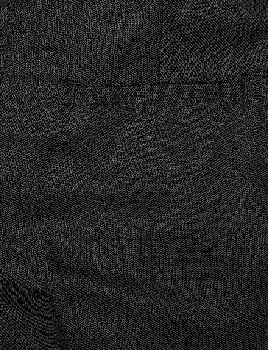 Gant - TAILORED LINEN SHORTS - hørshorts - black - 4