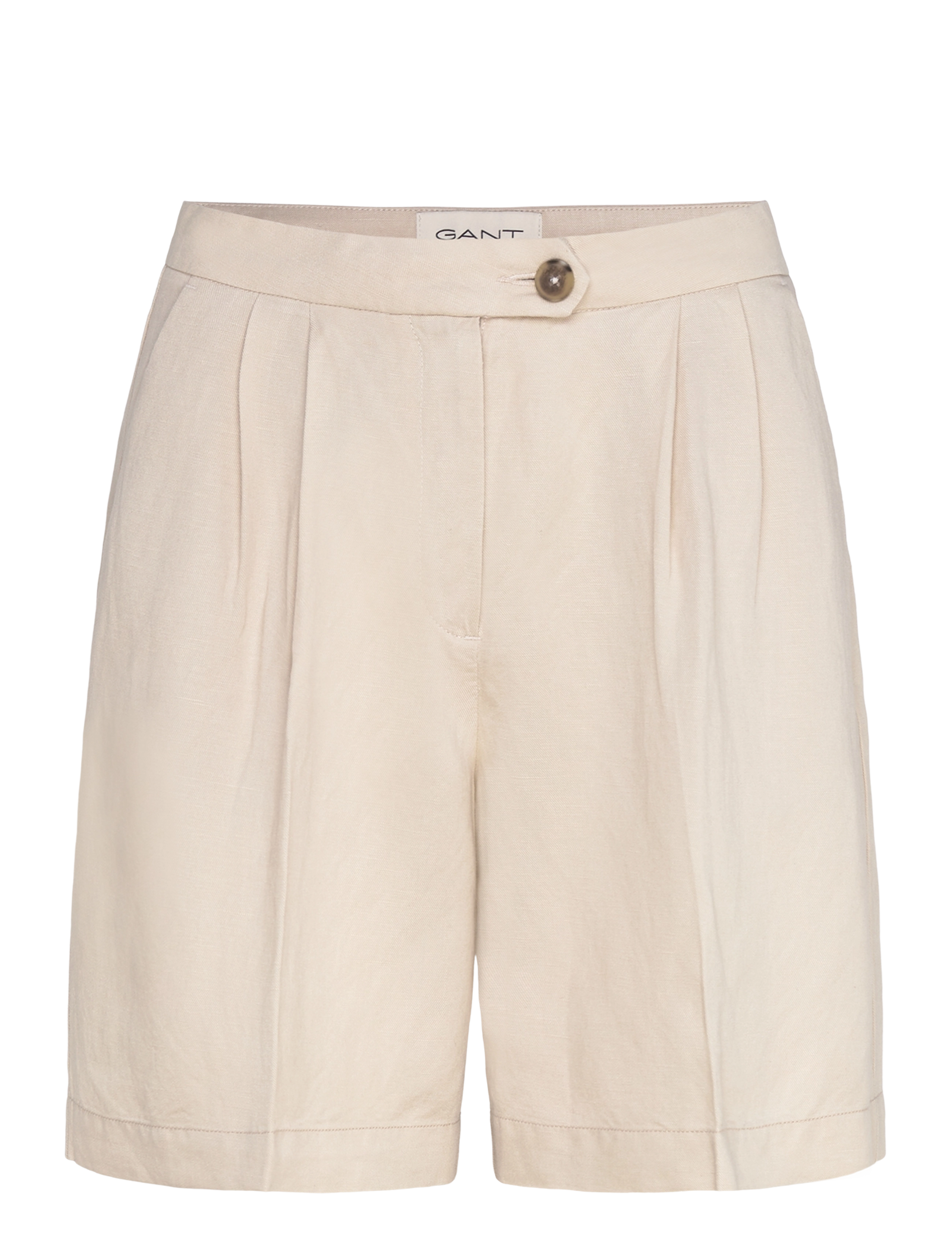 Gant - TAILORED LINEN SHORTS - linased lühikesed püksid - putty - 0
