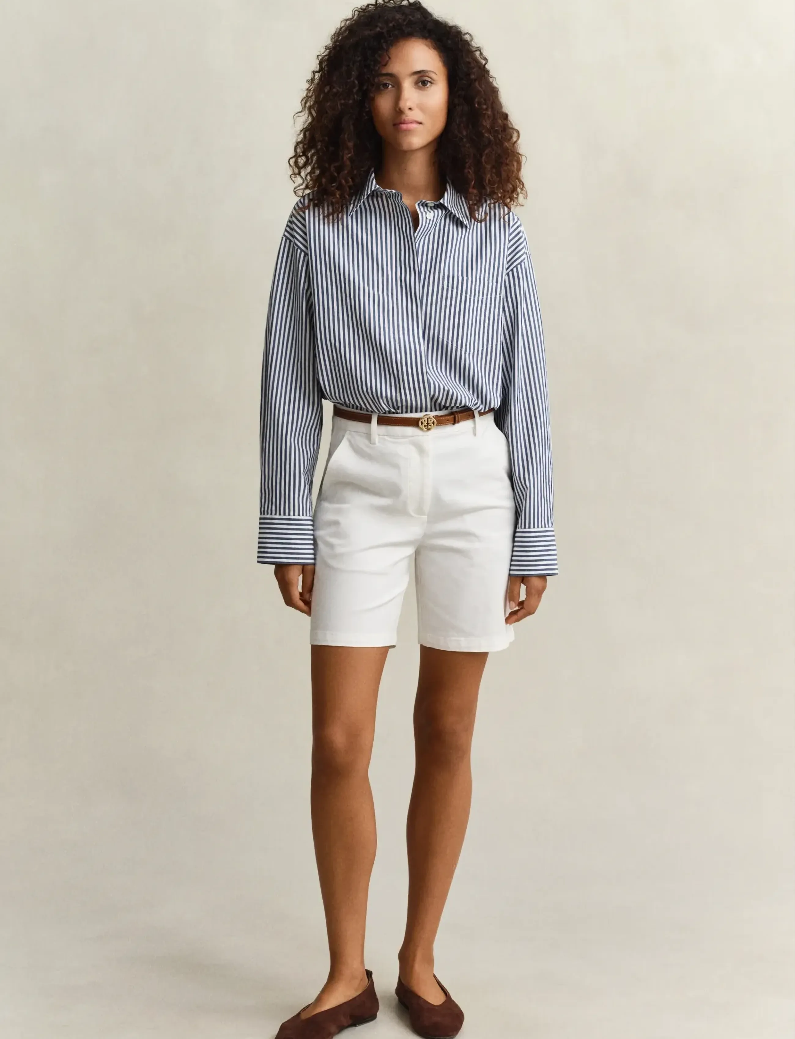 Gant Chino Shorts, 32, White, Shorts > Chino-Shorts, Dame