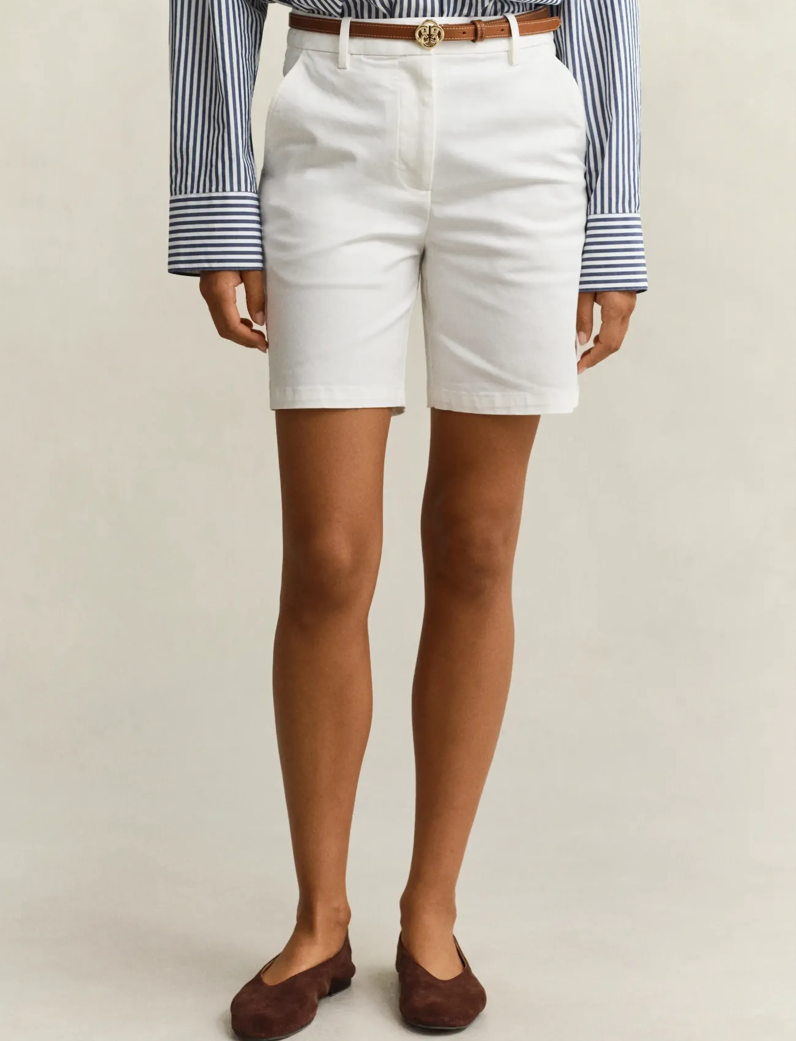 Gant - CHINO SHORTS - chino shorts - eggshell - 3