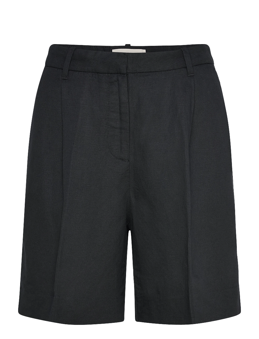 Gant - TAILORED LINEN BLEND SHORTS - leinen-shorts - black - 0