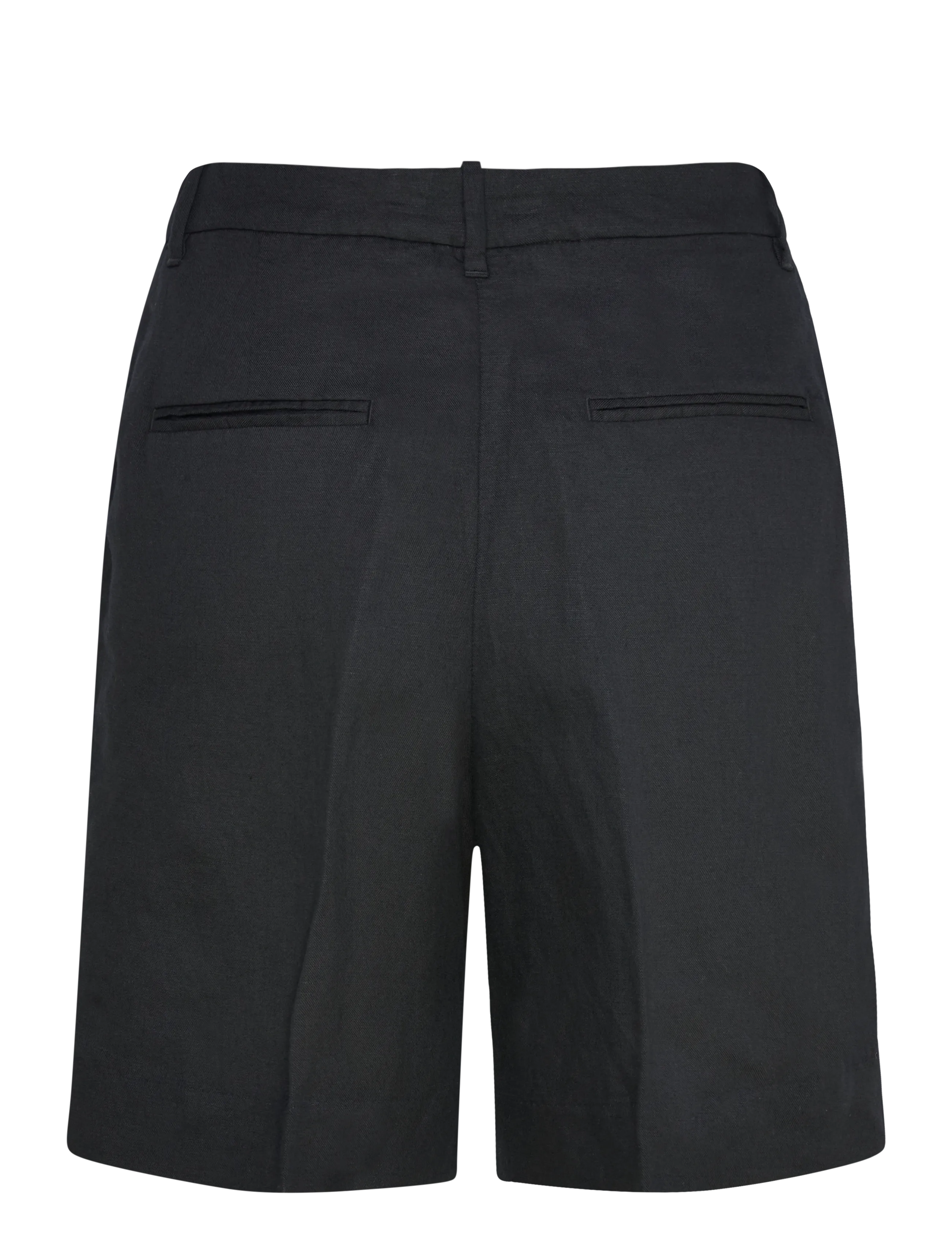 Gant - TAILORED LINEN BLEND SHORTS - lininiai šortai - black - 1