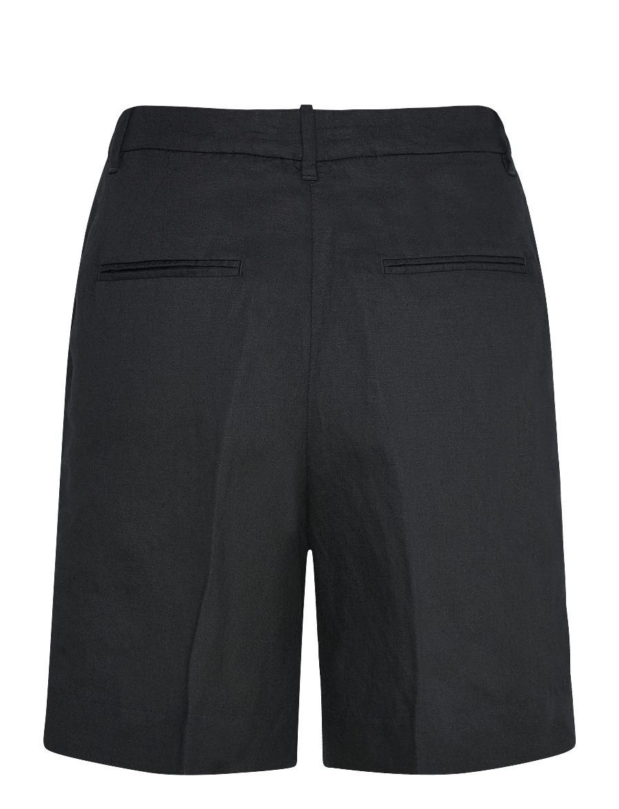 Gant - TAILORED LINEN BLEND SHORTS - leinen-shorts - black - 1