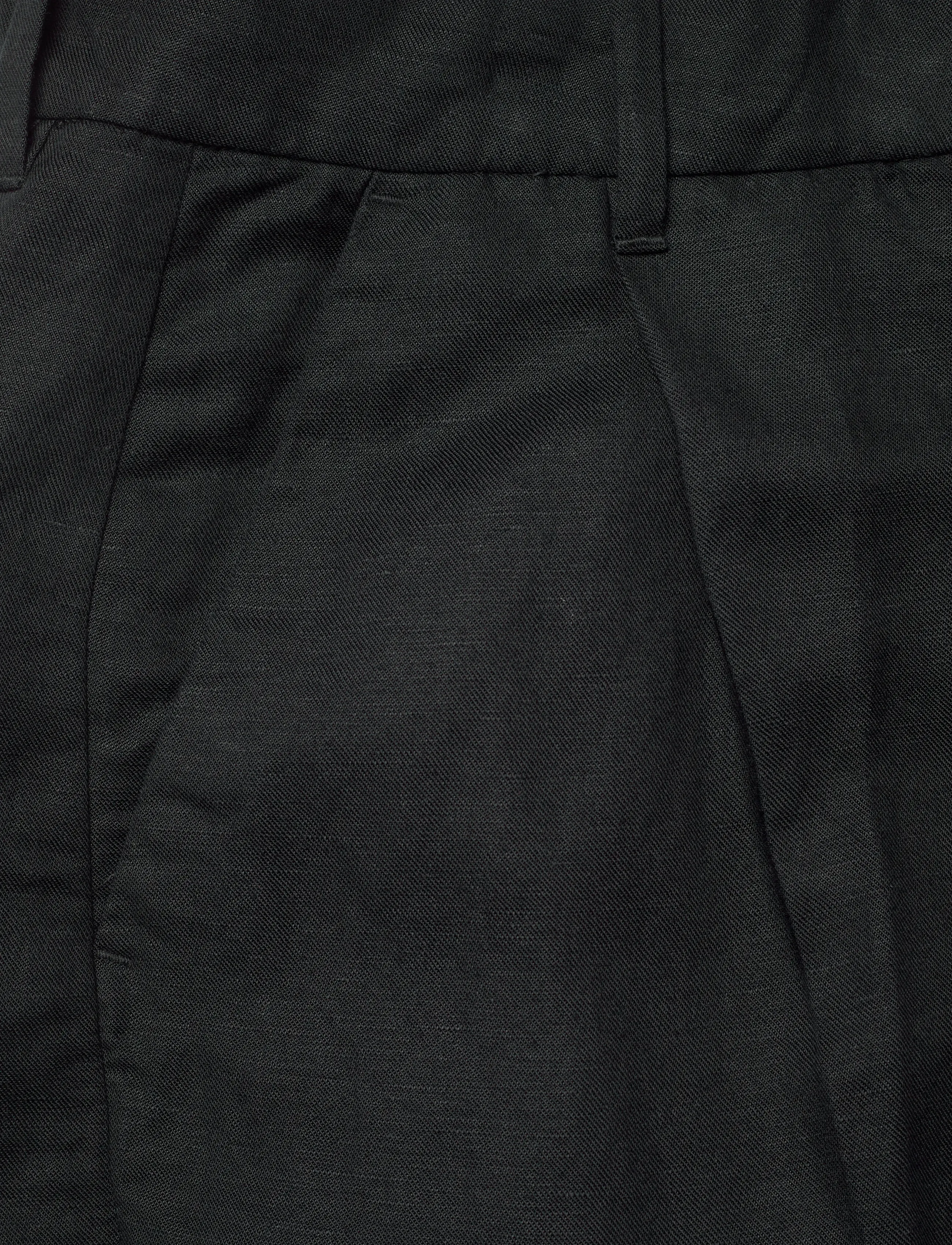 Gant - TAILORED LINEN BLEND SHORTS - lininiai šortai - black - 2