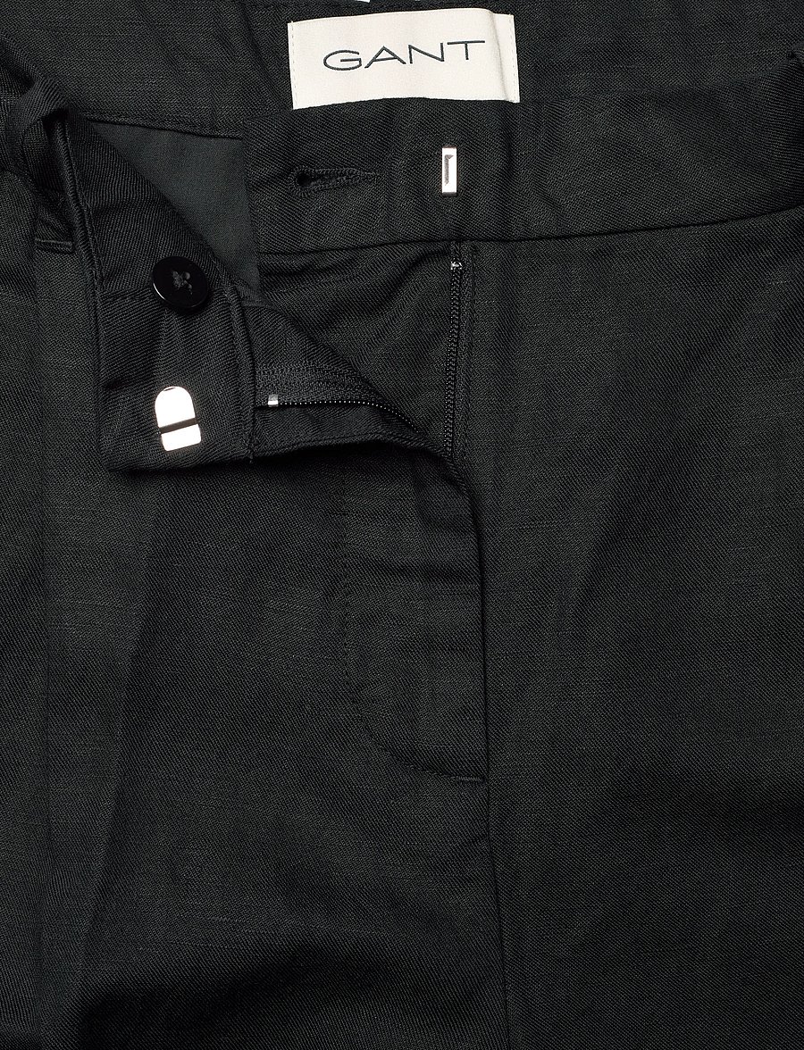 Gant - TAILORED LINEN BLEND SHORTS - leinen-shorts - black - 3