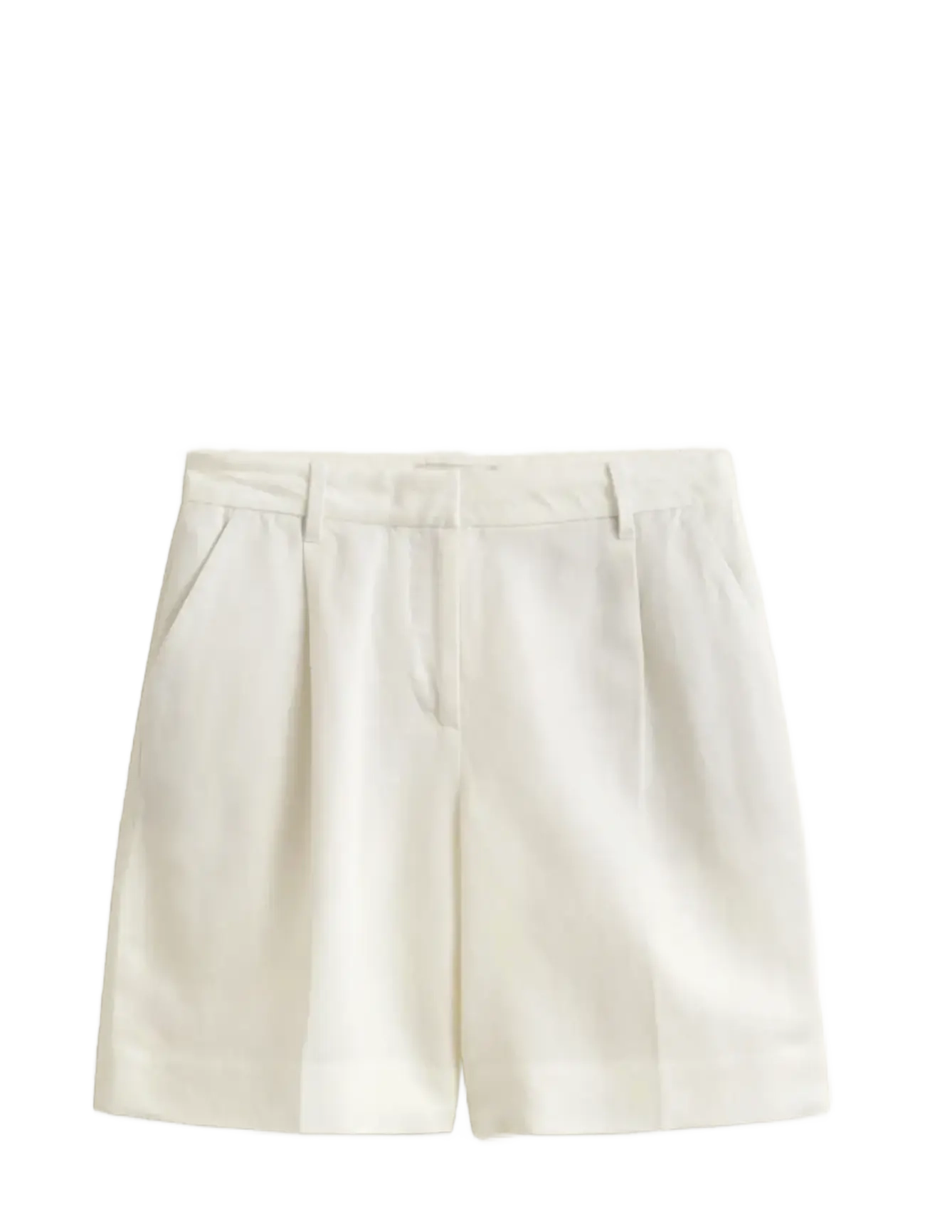 GANT Tailored Linen Blend Shorts Weiß - 42 - Damen