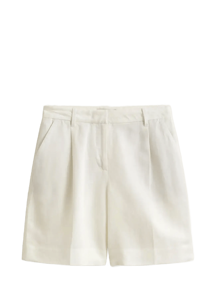 Gant - TAILORED LINEN BLEND SHORTS - leinen-shorts - eggshell - 1