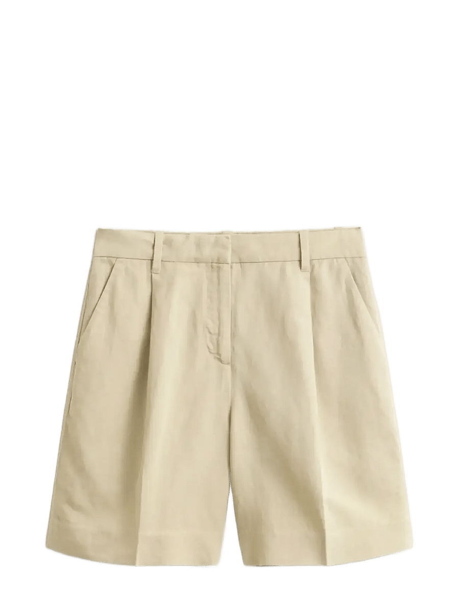 Gant - TAILORED LINEN BLEND SHORTS - leinen-shorts - oat beige - 1