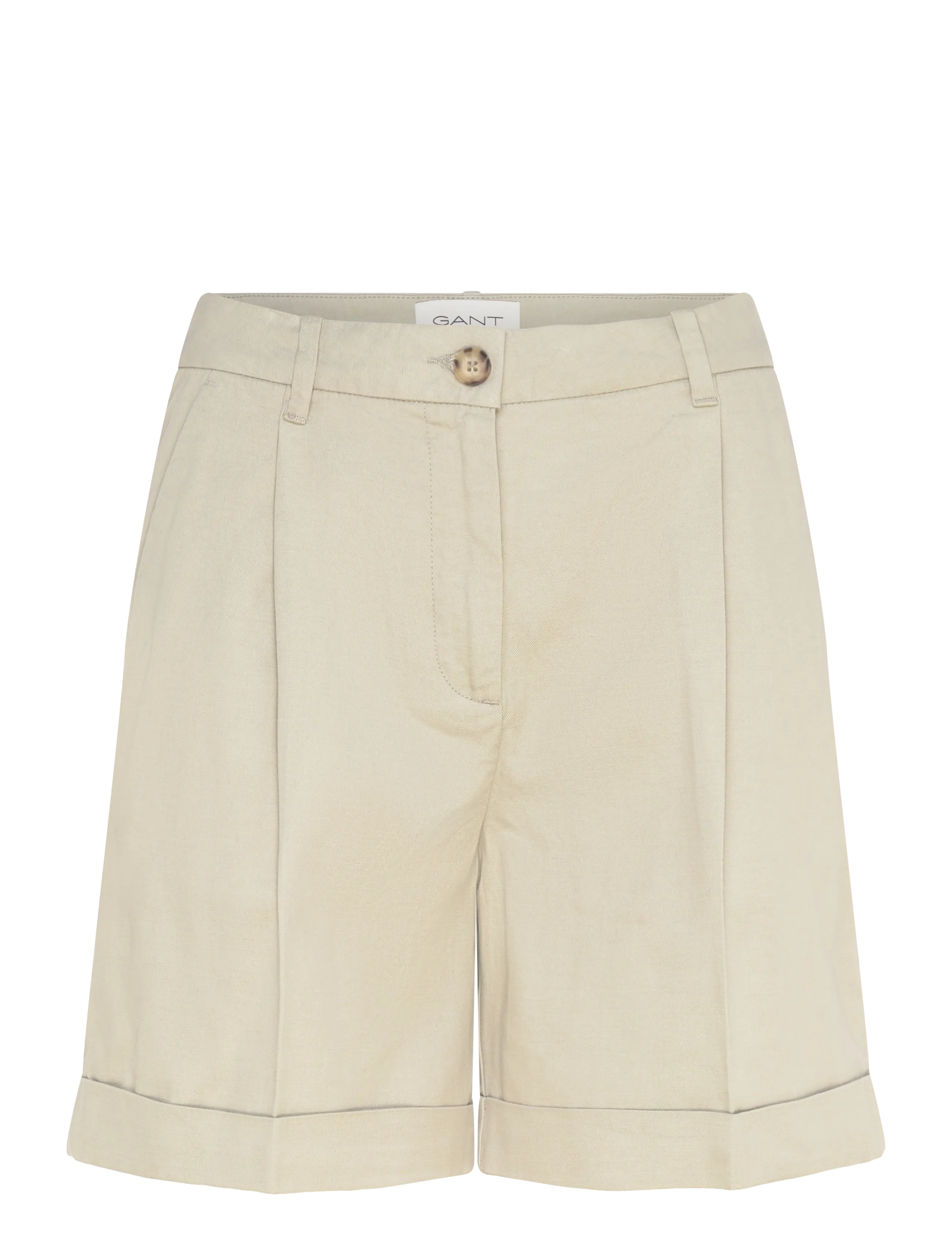 GANT Tailored Fluid Shorts Beige - 34 - Damen