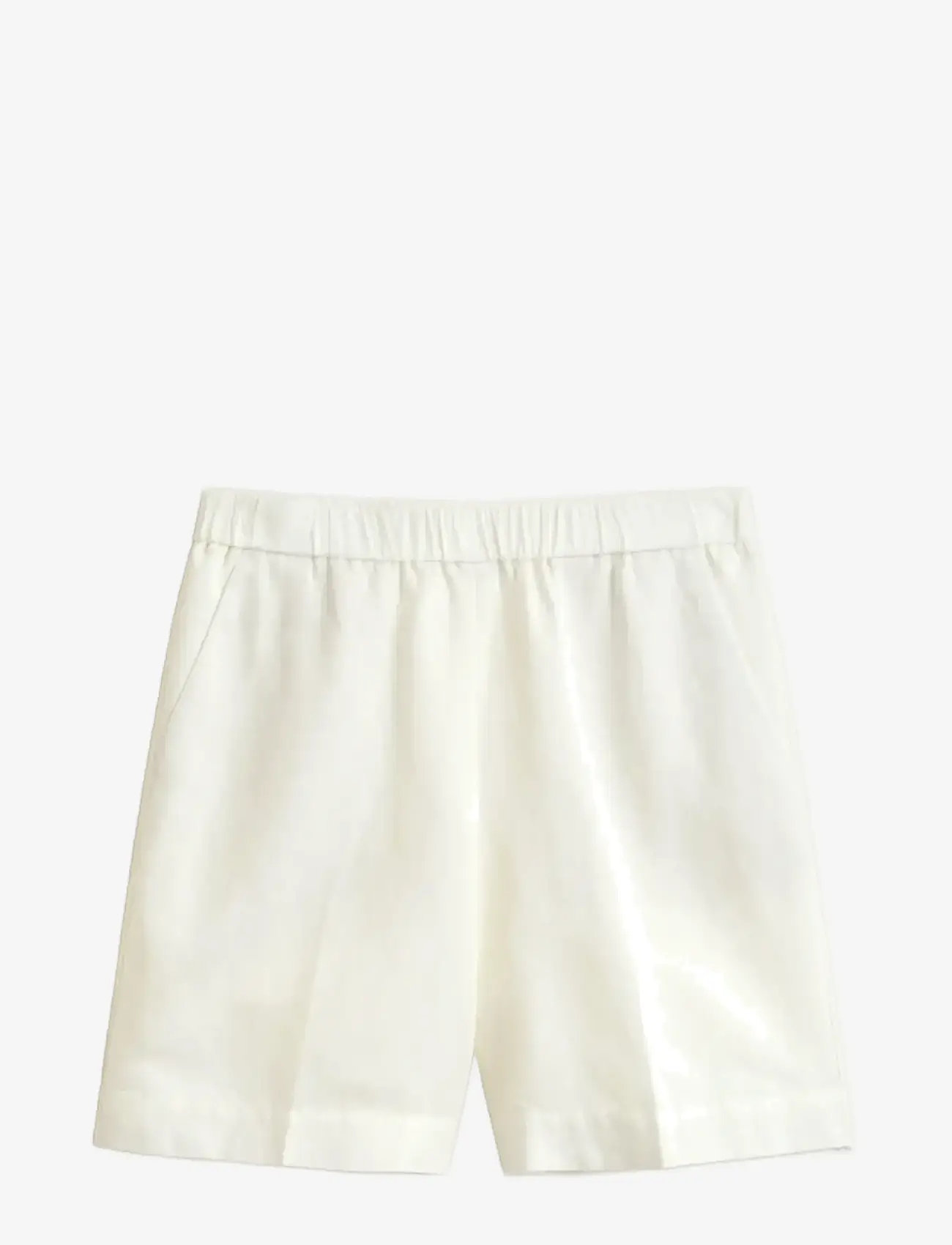 Gant - LINEN BLEND PULL ON SHORTS - hørshorts - eggshell - 1