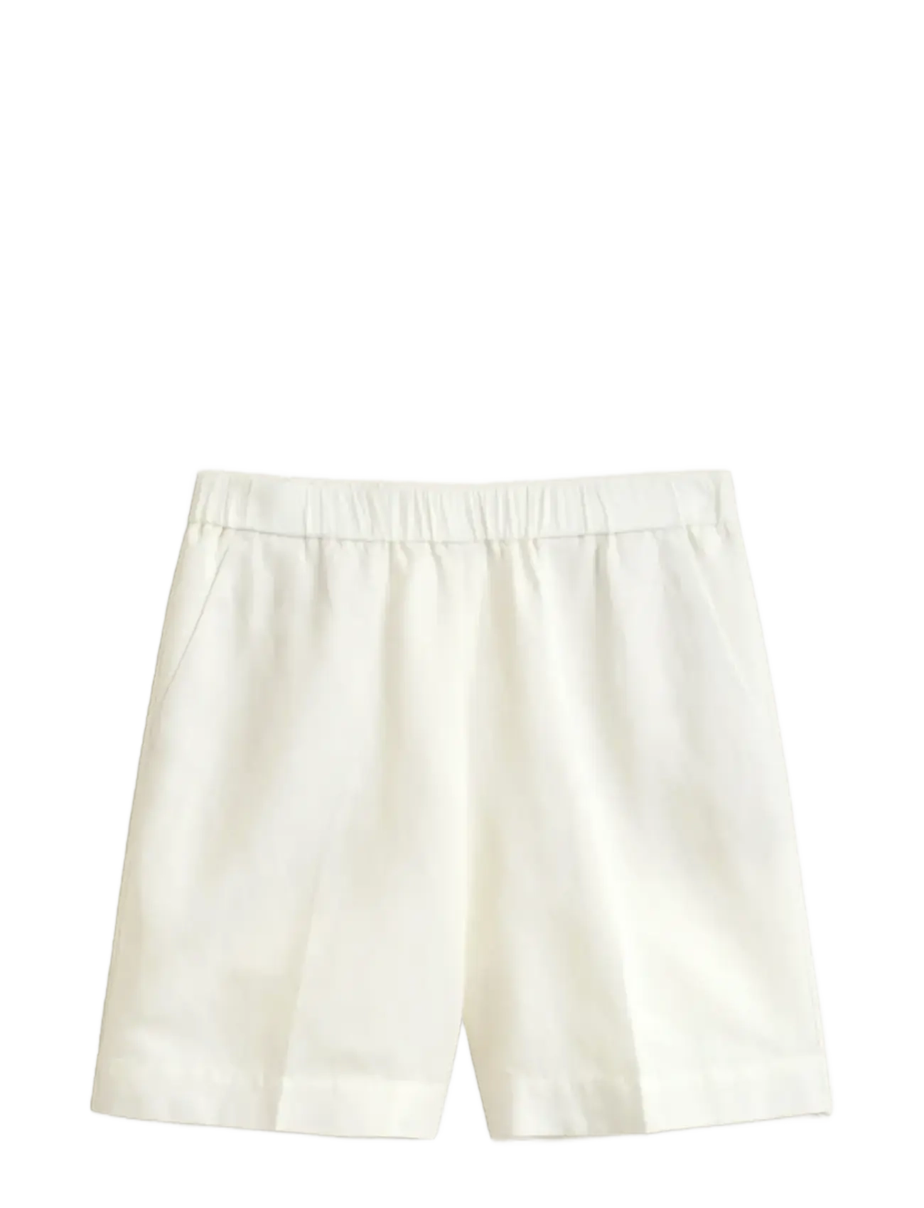Gant LINEN BLEND PULL ON SHORTS - Shorts - EGGSHELL / cream