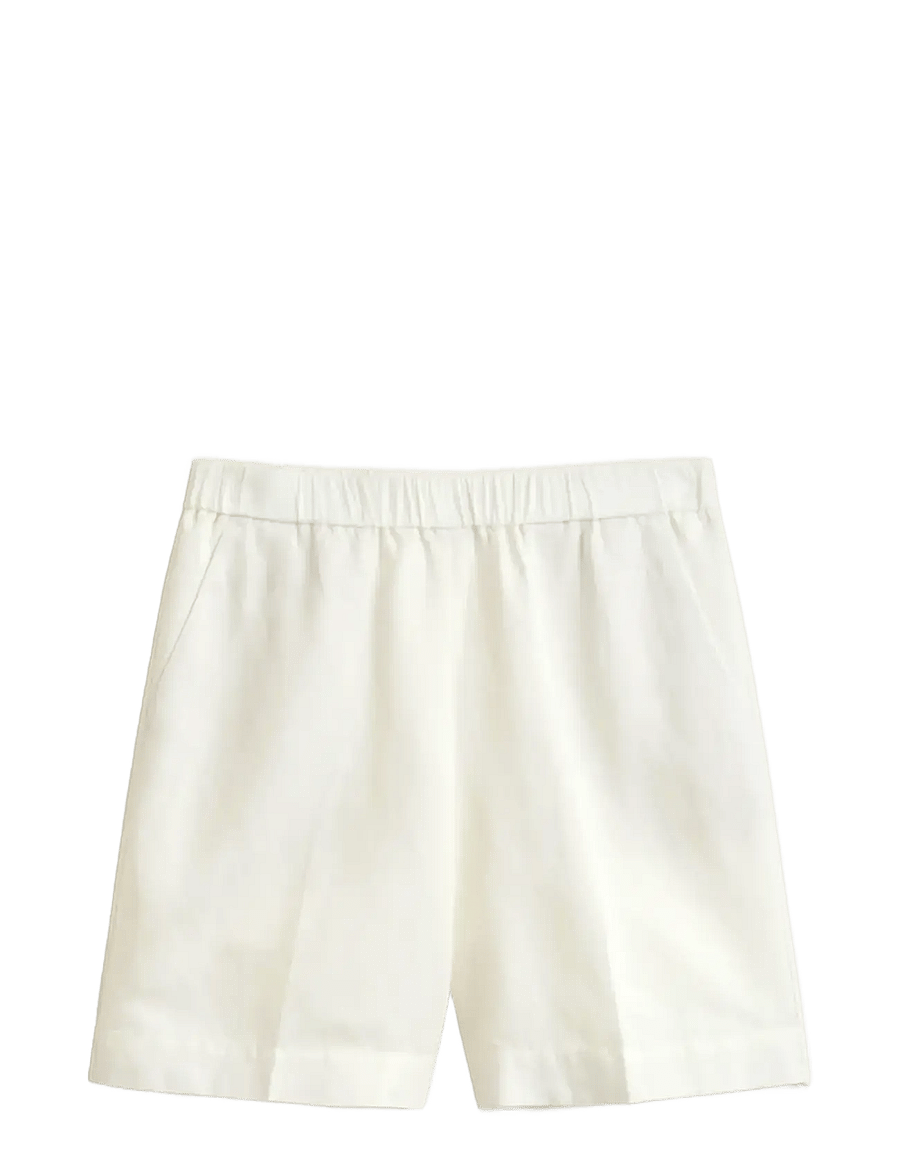 Gant - LINEN BLEND PULL ON SHORTS - linased lühikesed püksid - eggshell - 1