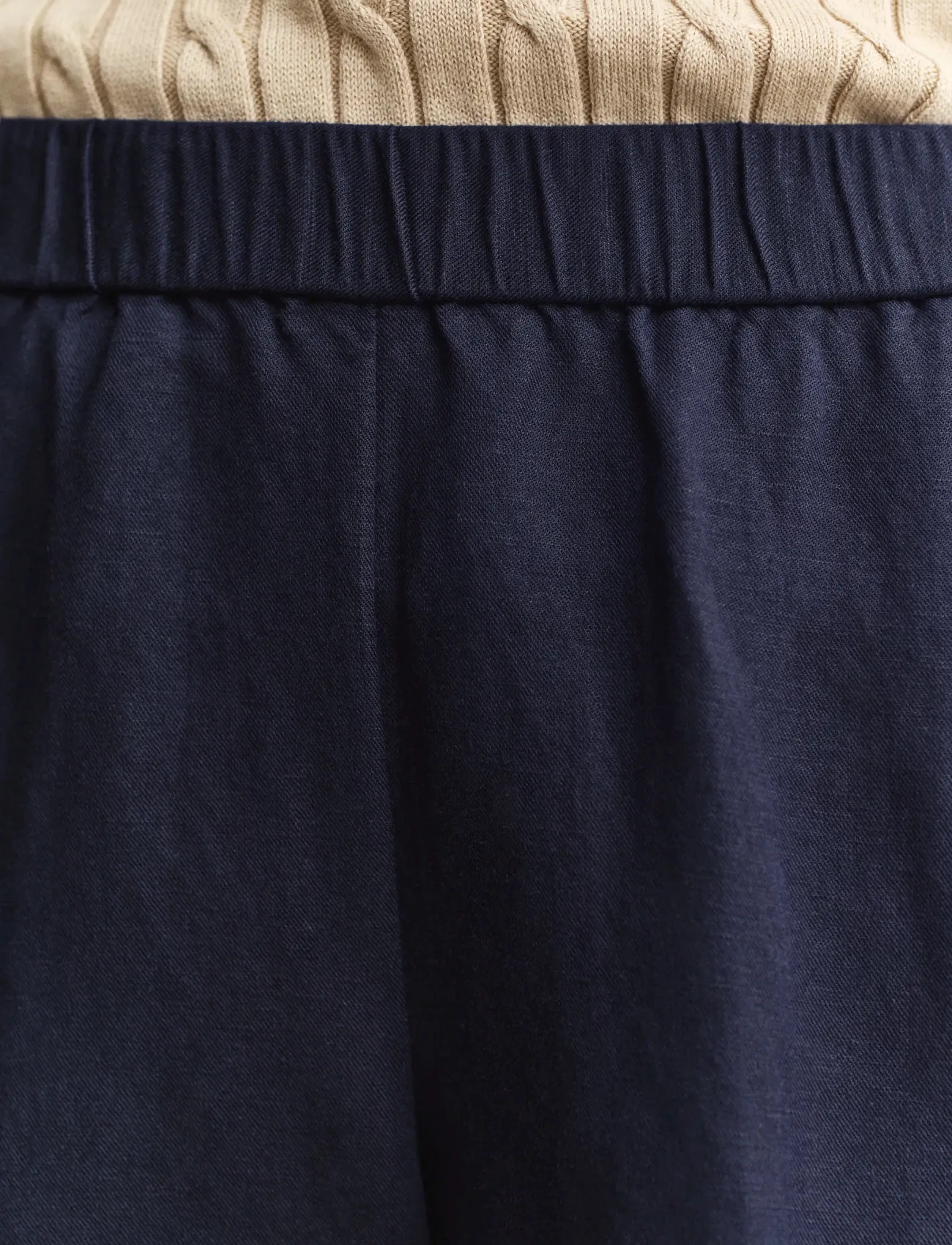 Gant - LINEN BLEND PULL ON SHORTS - linneshorts - evening blue - 3