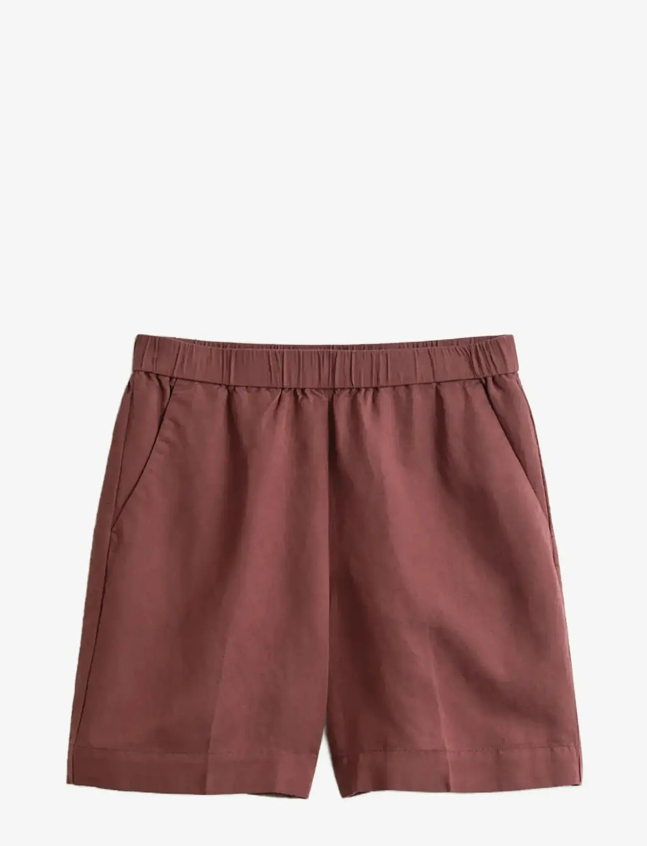 GANT - LINEN BLEND PULL ON SHORTS - linen shorts - fresh soil - 1