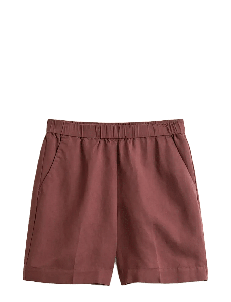 Gant - LINEN BLEND PULL ON SHORTS - linen shorts - fresh soil - 1