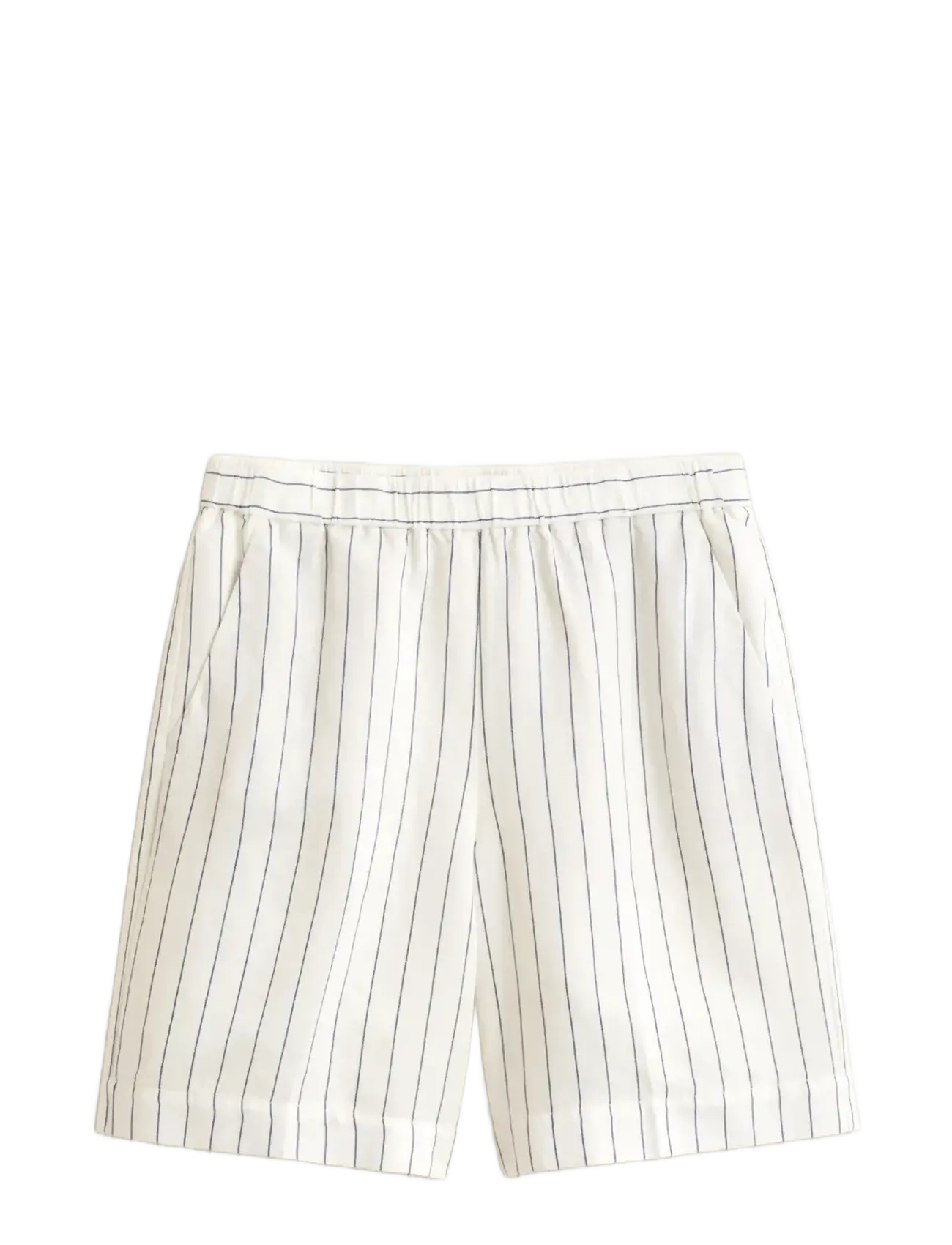 Gant - STRIPED LINEN BLEND PULL ON SHORTS - linased lühikesed püksid - eggshell - 1