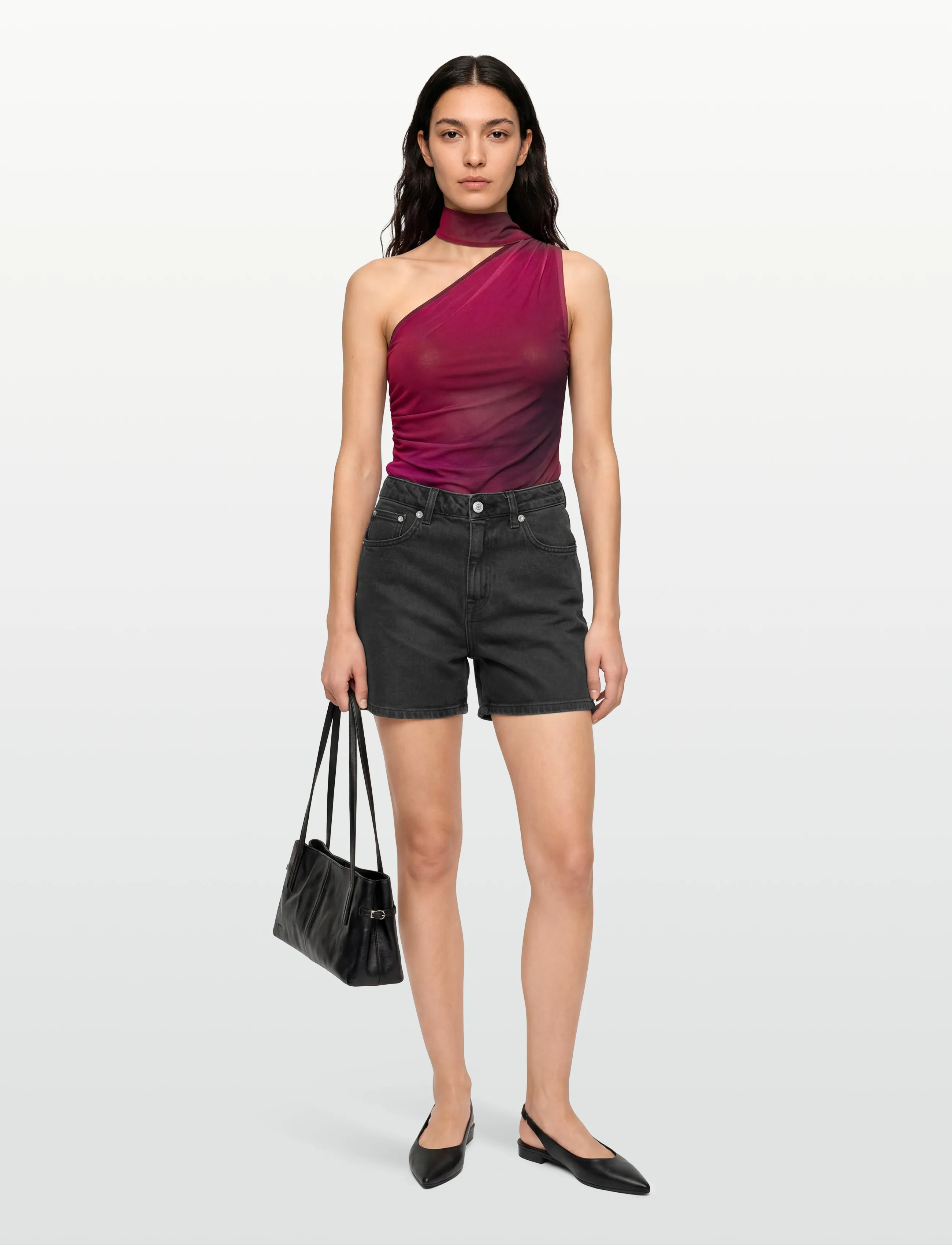 Gant Denim Shorts, 26, Black, Shorts > Denim Shorts, Dame