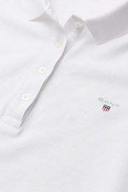 GANT - ORIGINAL LSS PIQUE - koszulki polo - white - 2
