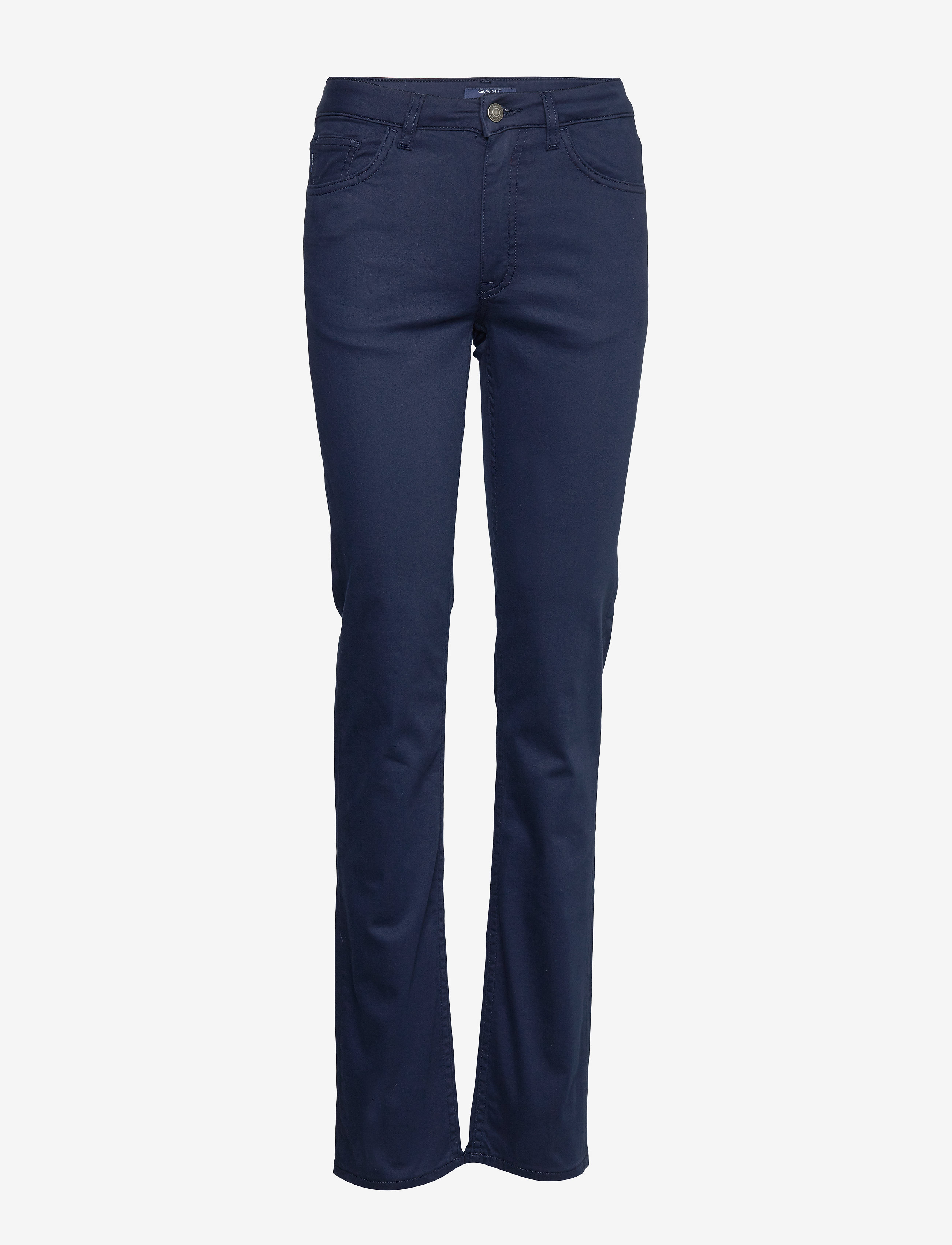 GANT - TAPERED SATIN JEAN - marine - 0