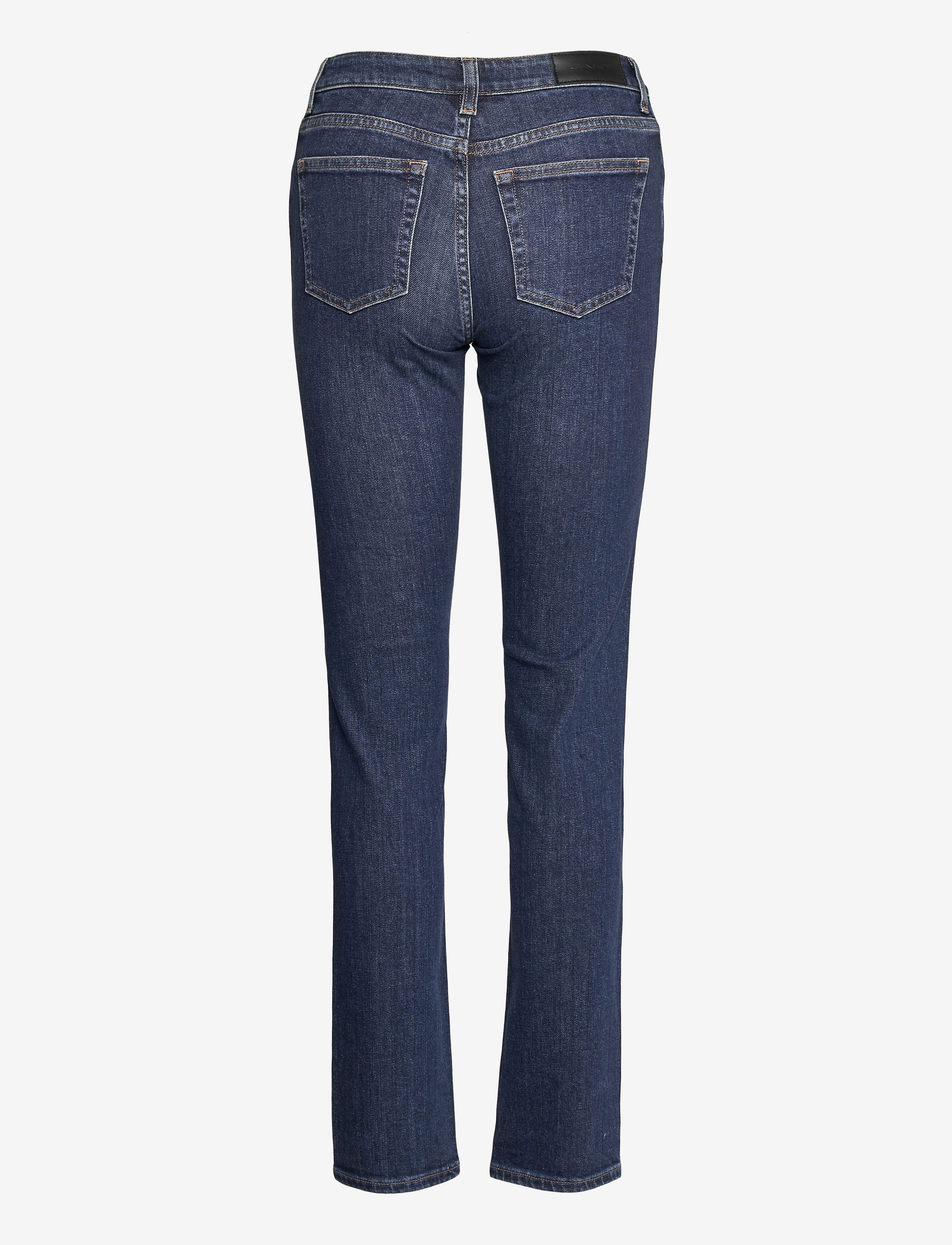 GANT - O1. SLIM BLUE DENIM JEANS - mid blue worn in - 1