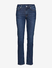 SLIM CLASSIC JEANS - MID BLUE WORN IN
