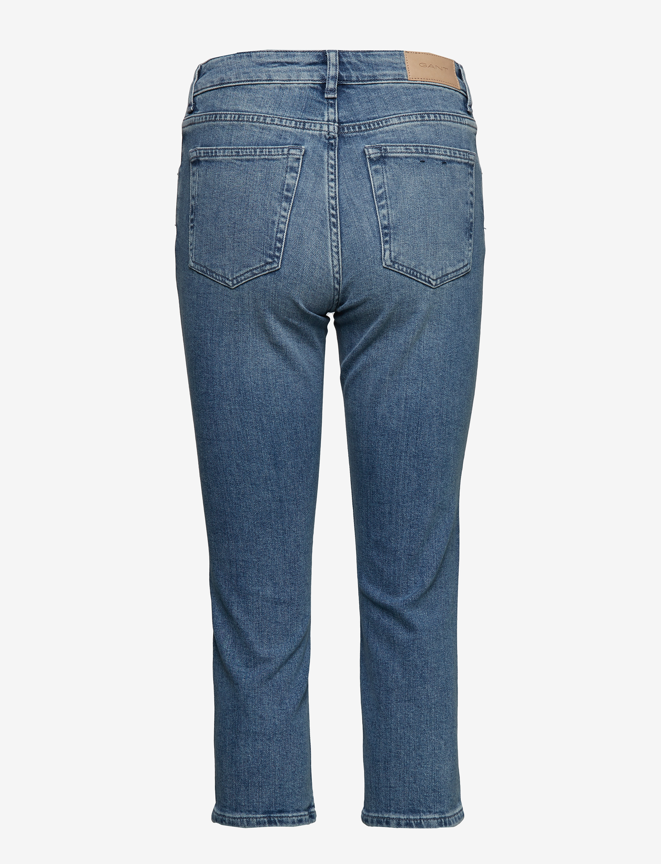 GANT - D1. SLIM BLUE CAPRI DENIM - light blue worn in - 1