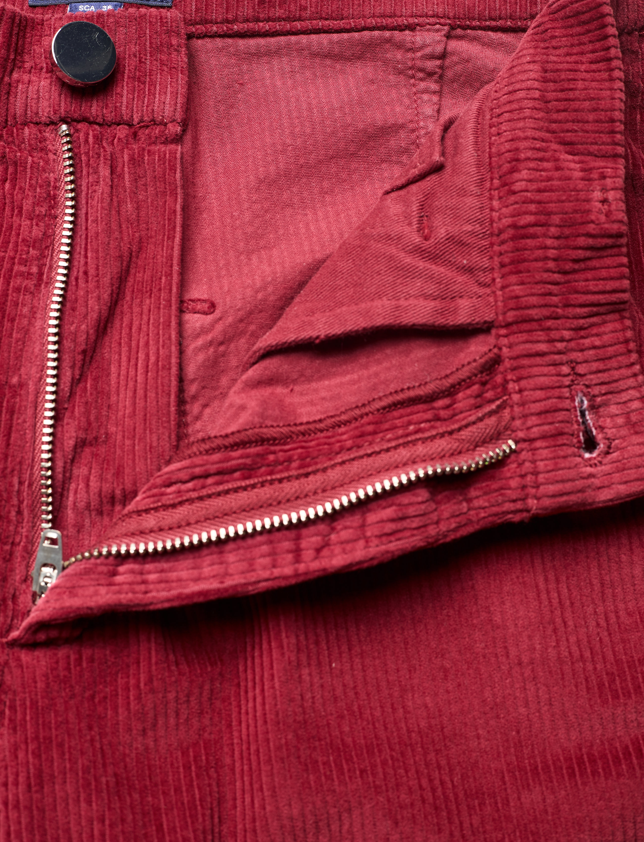 GANT - O1. CULOTTES WIDE CORD JEANS - mahogny red - 3