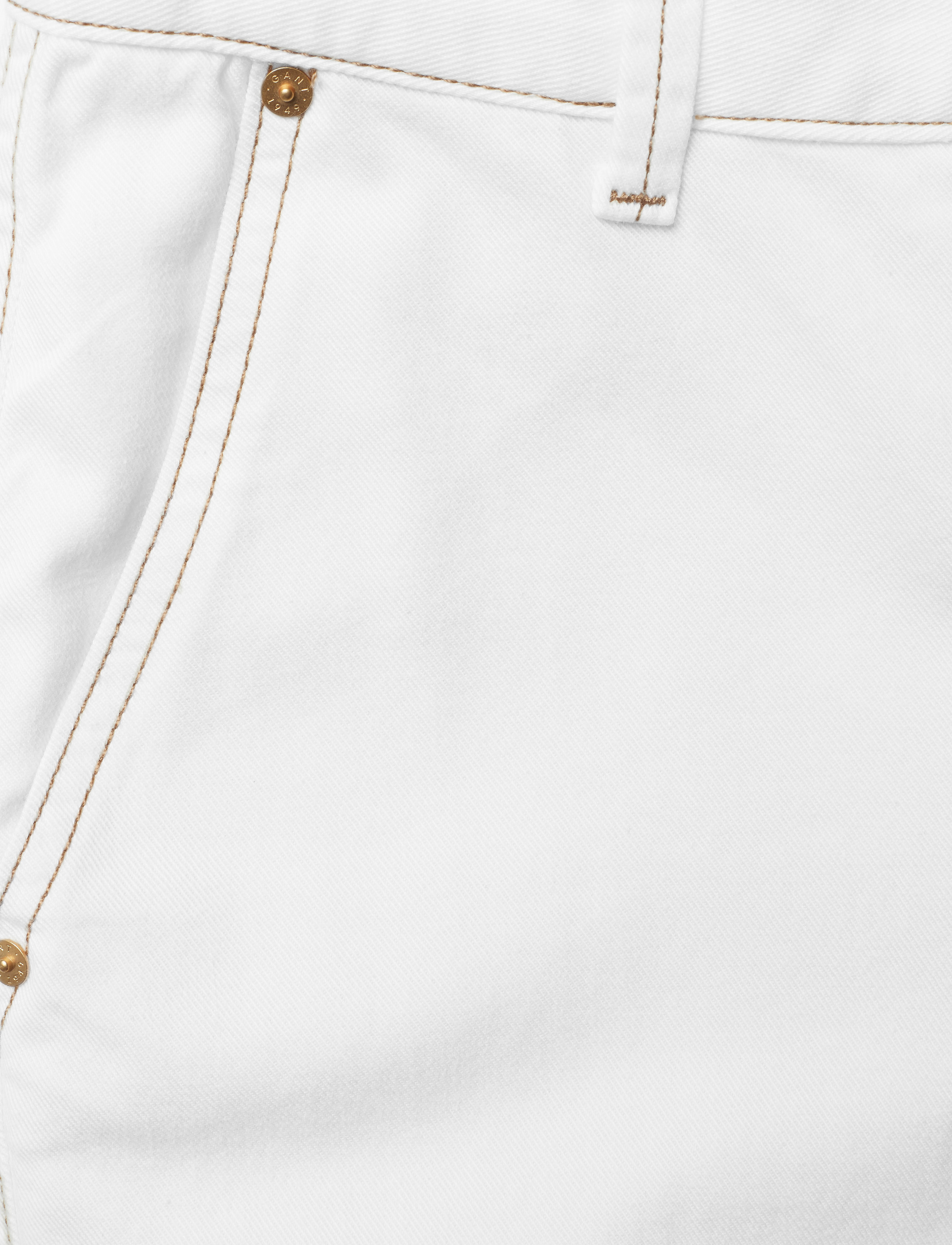GANT - D1. ECRU CROPPED SLIM SLOUCH JEANS - eggshell - 2