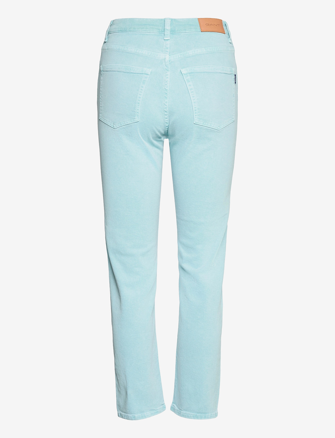 GANT - D1. HW SLIM CROPPED COLOUR JEANS - aquatic blue - 1
