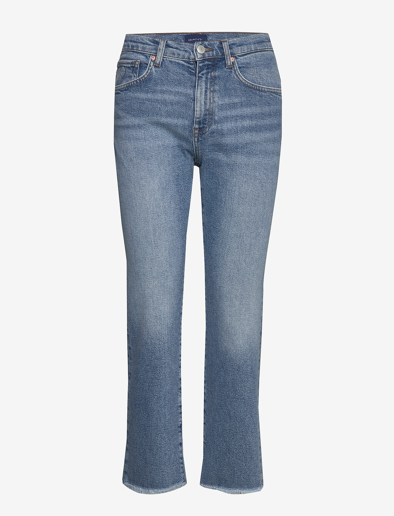 GANT - D1. CROPPED AUTHENTIC JEANS - light blue broken in - 0