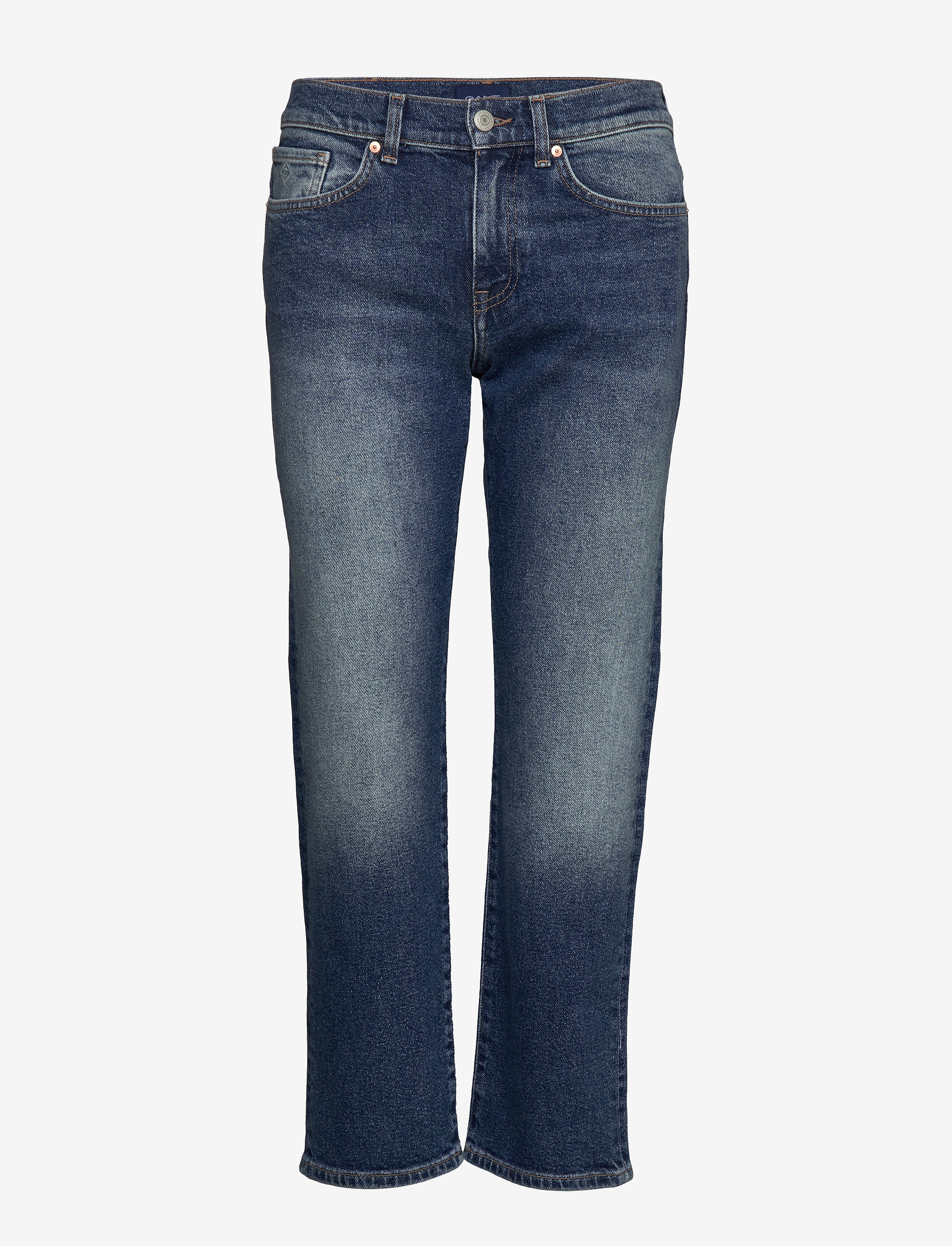 GANT - D1. CROPPED BOYFRIEND JEANS - semi light blue broken in - 0
