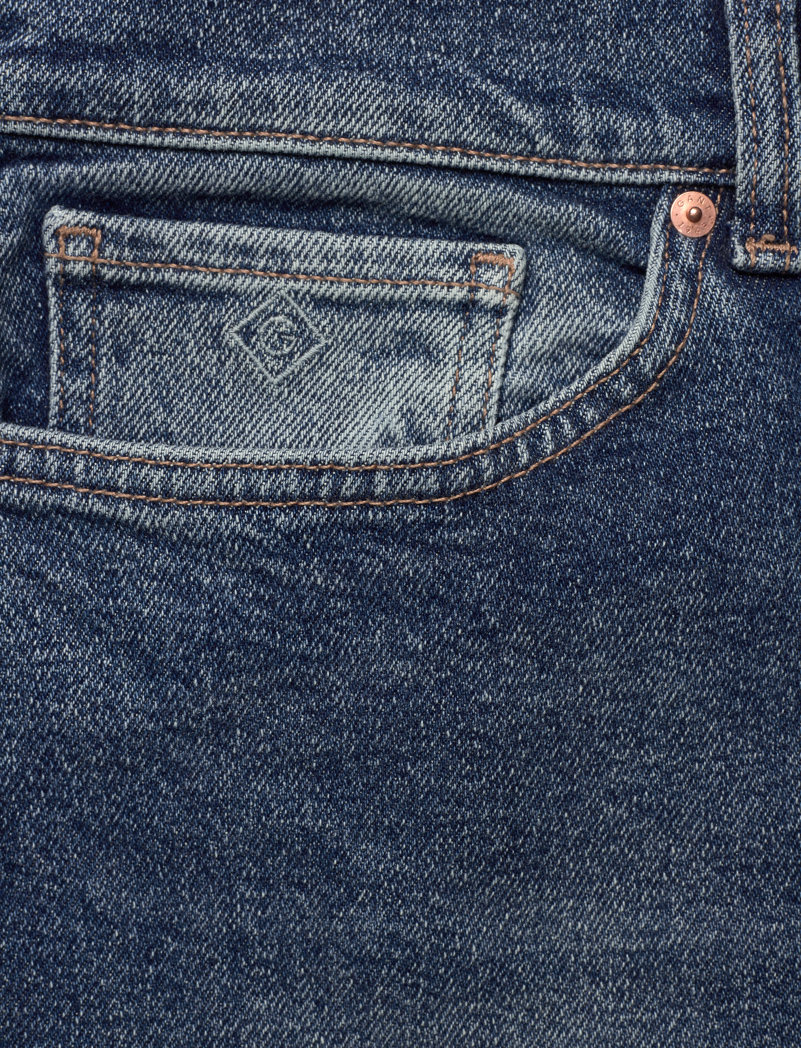 GANT - D1. CROPPED BOYFRIEND JEANS - semi light blue broken in - 2