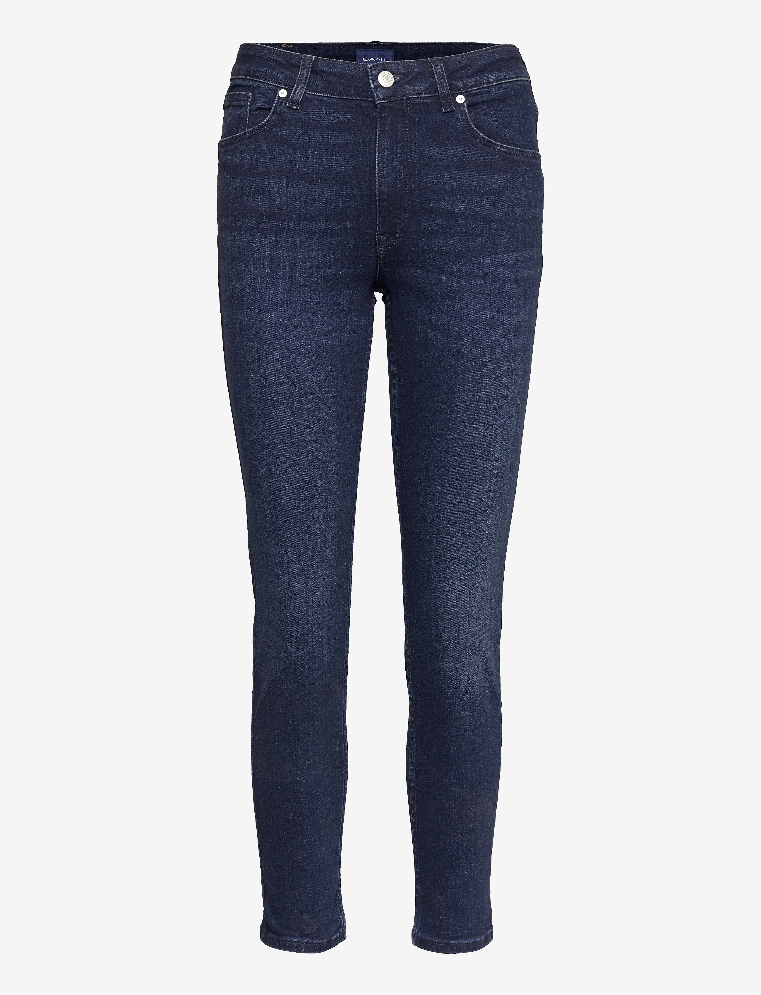 GANT - D1. FARLA CROPPED JEANS - dark blue worn in - 0